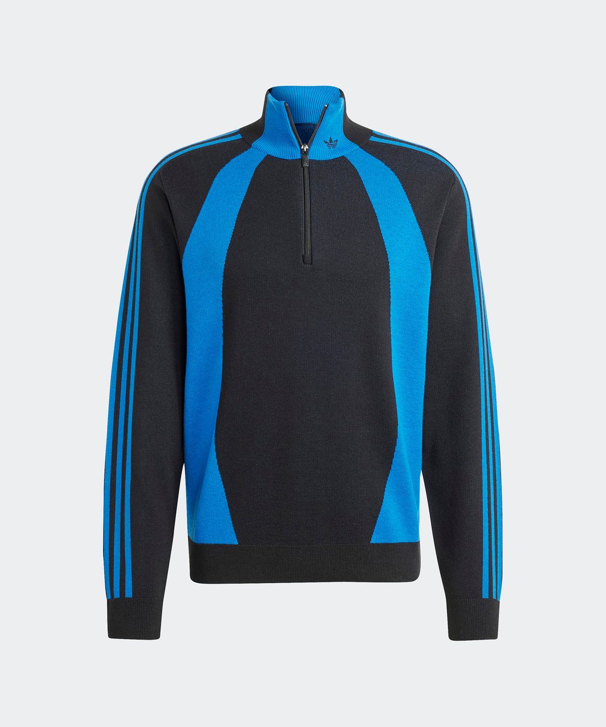아디다스(ADIDAS) 쿼터 지퍼 점퍼 - 블랙:블루 / IR7127