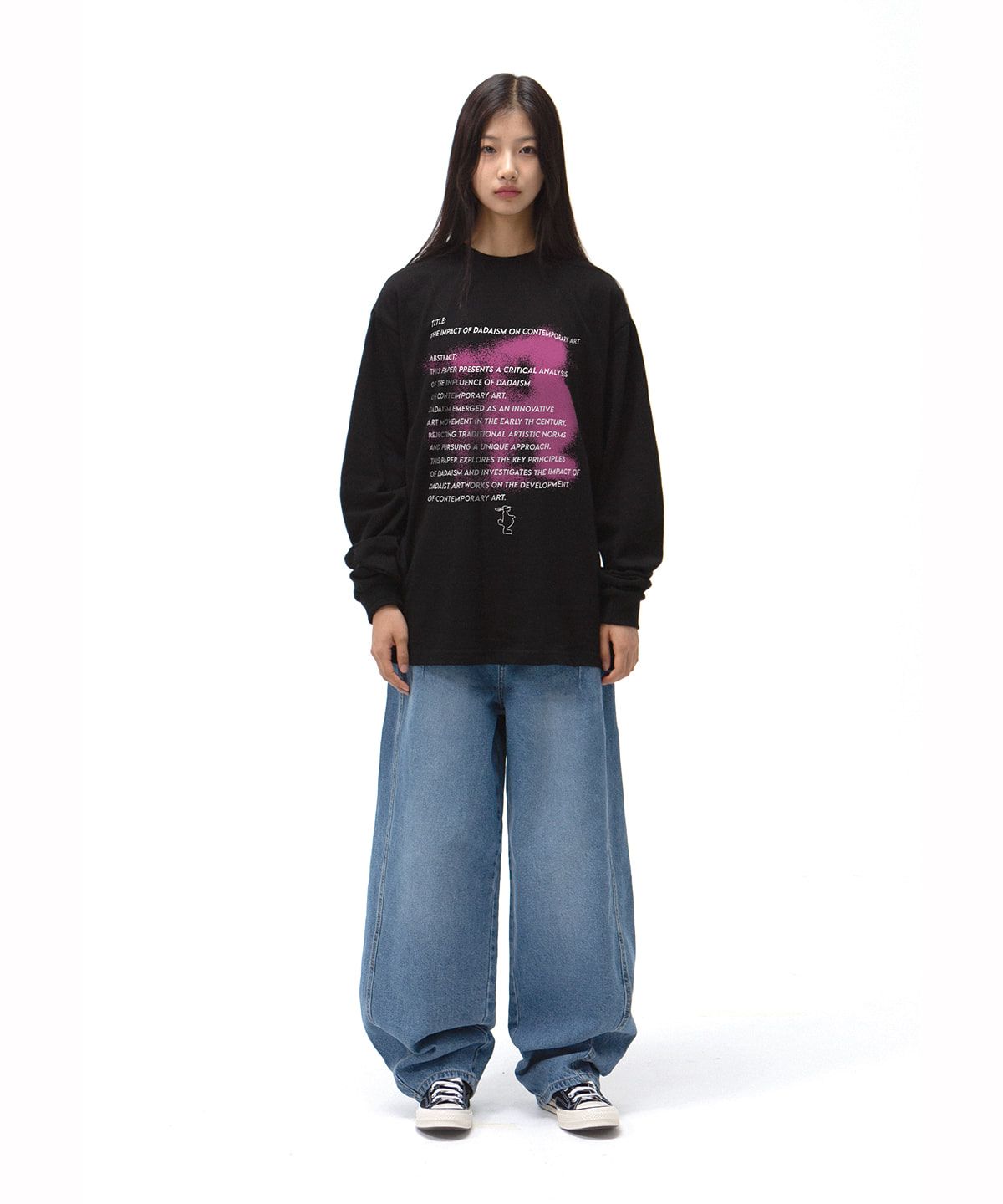 얀코 아르프(JANCO ARP) 아르프 래빗 세미 오버핏 롱슬리브-블랙