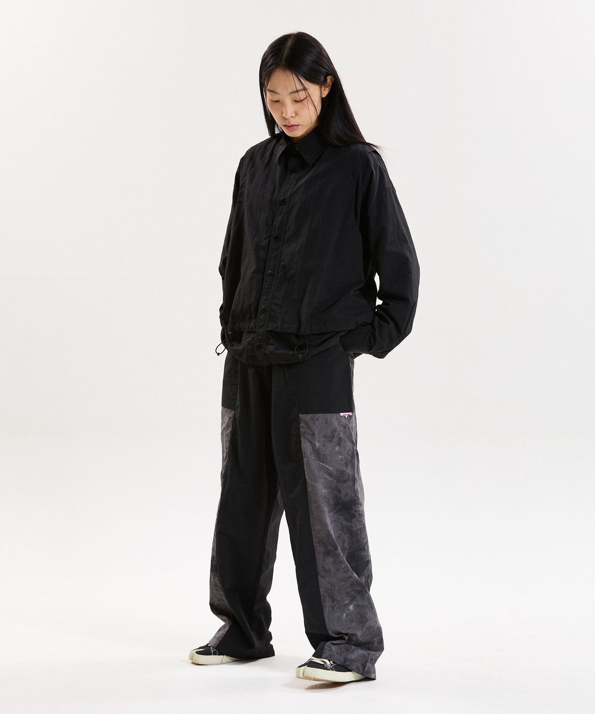 슈브토(SHVTO) Tie dye gray baggy pant