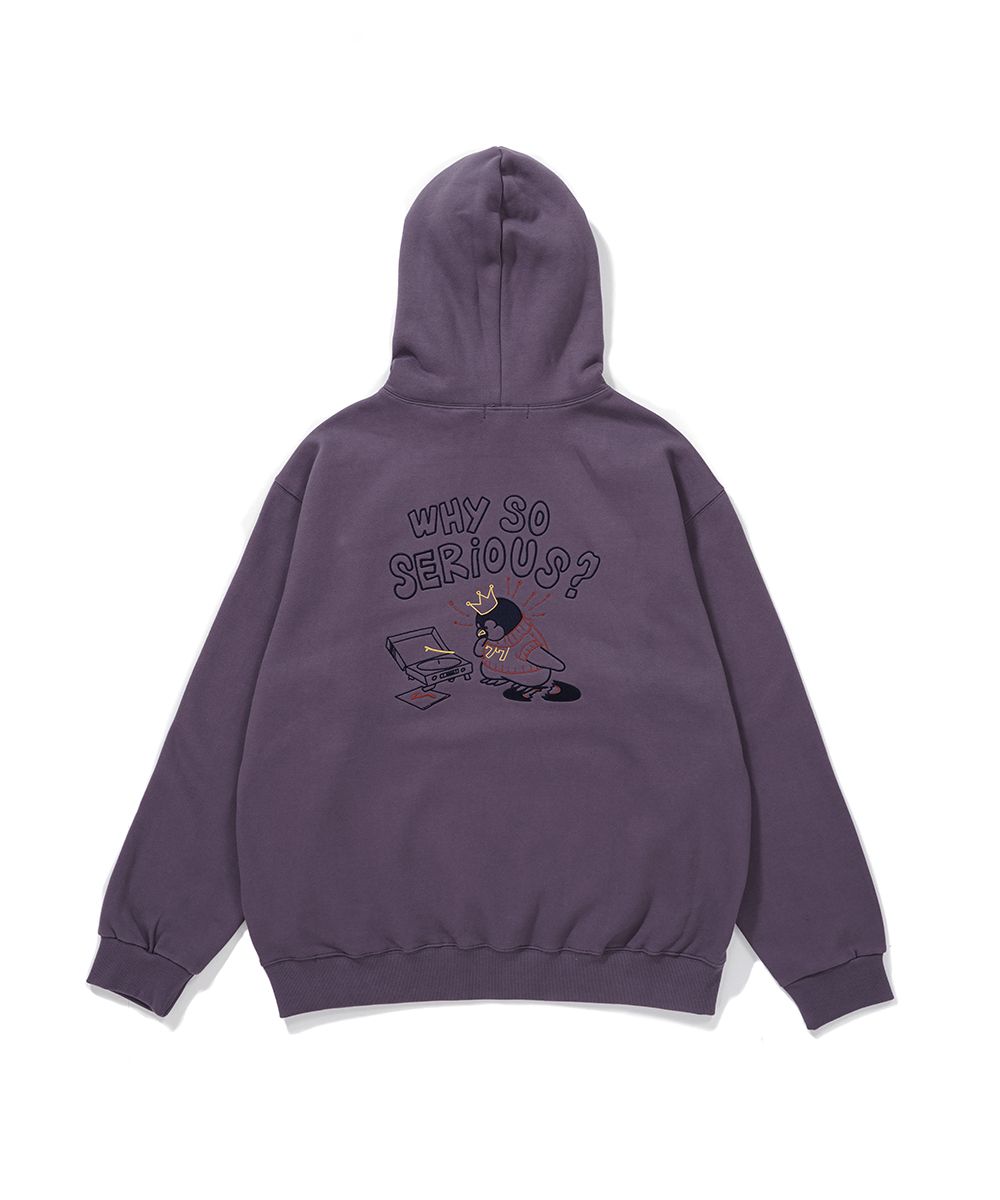 MUSINSA | GAKKAI UNIONS Serious Penguin Embroidered Hoodie