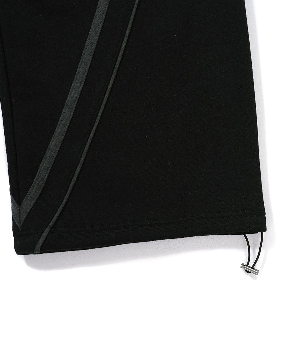 MUSINSA | GAKKAI UNIONS Rising Sweat String Line Pants Black