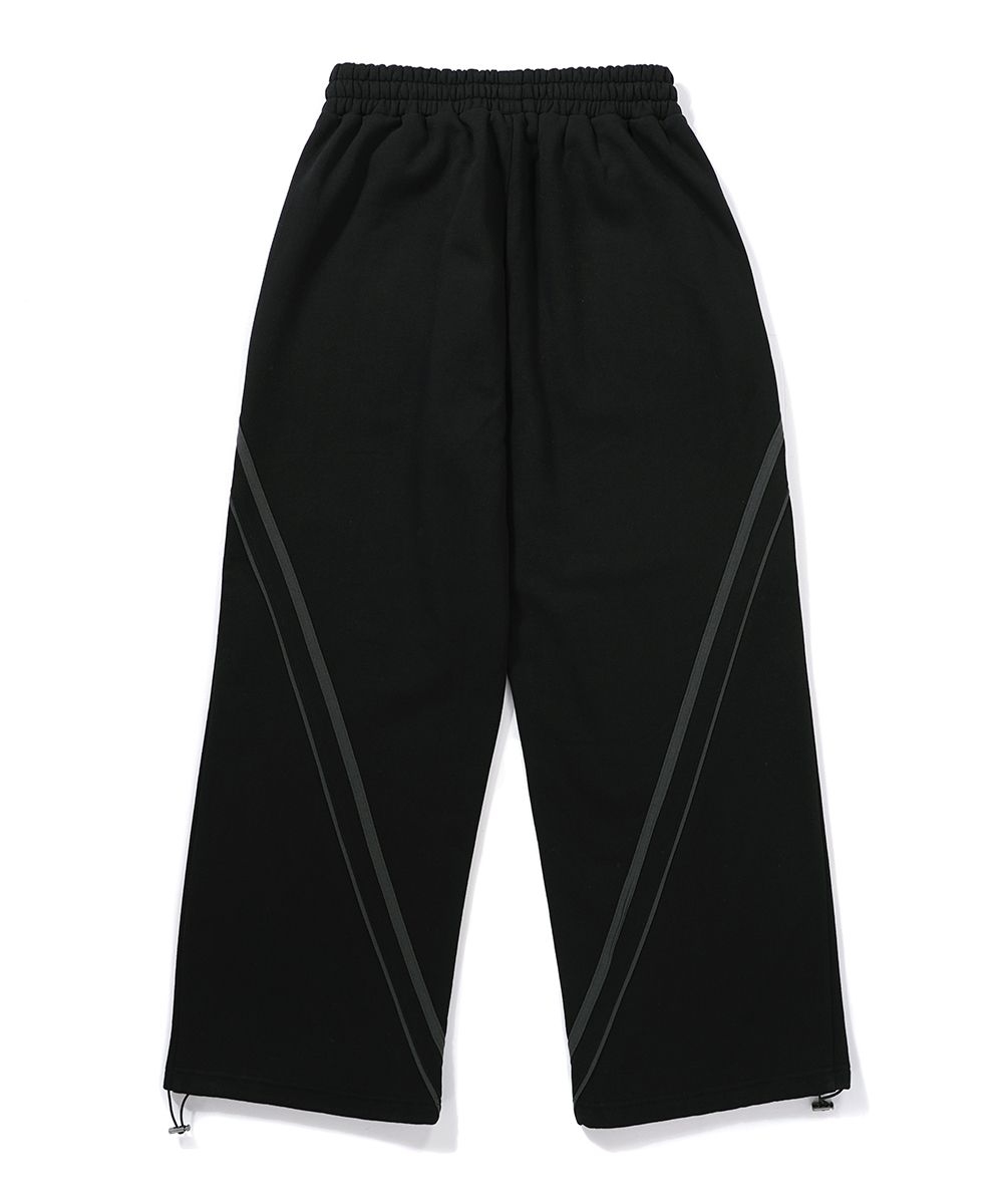 ★TWS★【GAKKAI UNIONS】★Rising sweat string line pant.s★ MUSINSA | GAKKAI UNIONS Rising Sweat String Line Pants Black