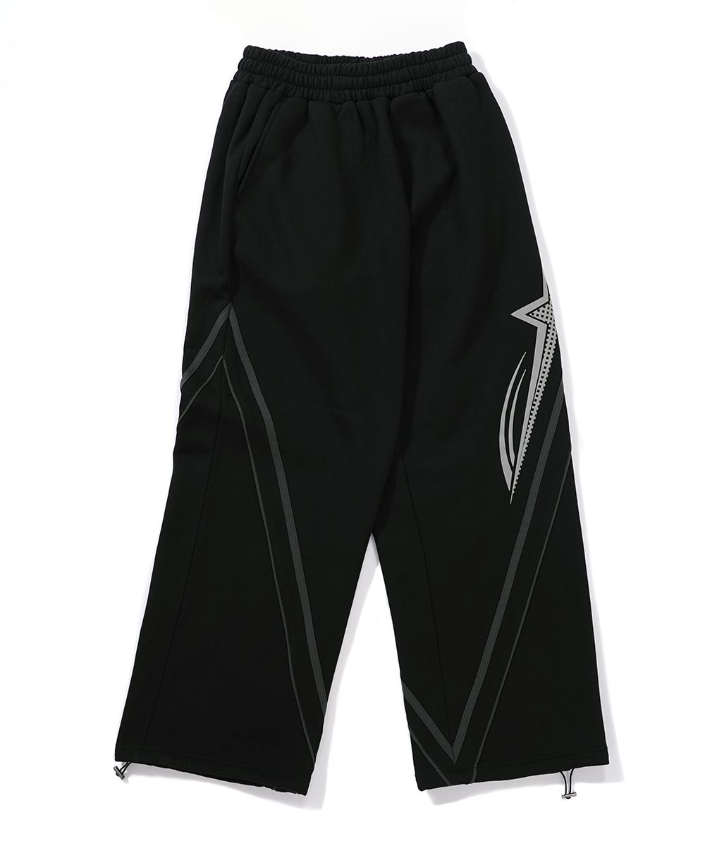 ★TWS★【GAKKAI UNIONS】★Rising sweat string line pant.s★ MUSINSA | GAKKAI UNIONS Rising Sweat String Line Pants Black