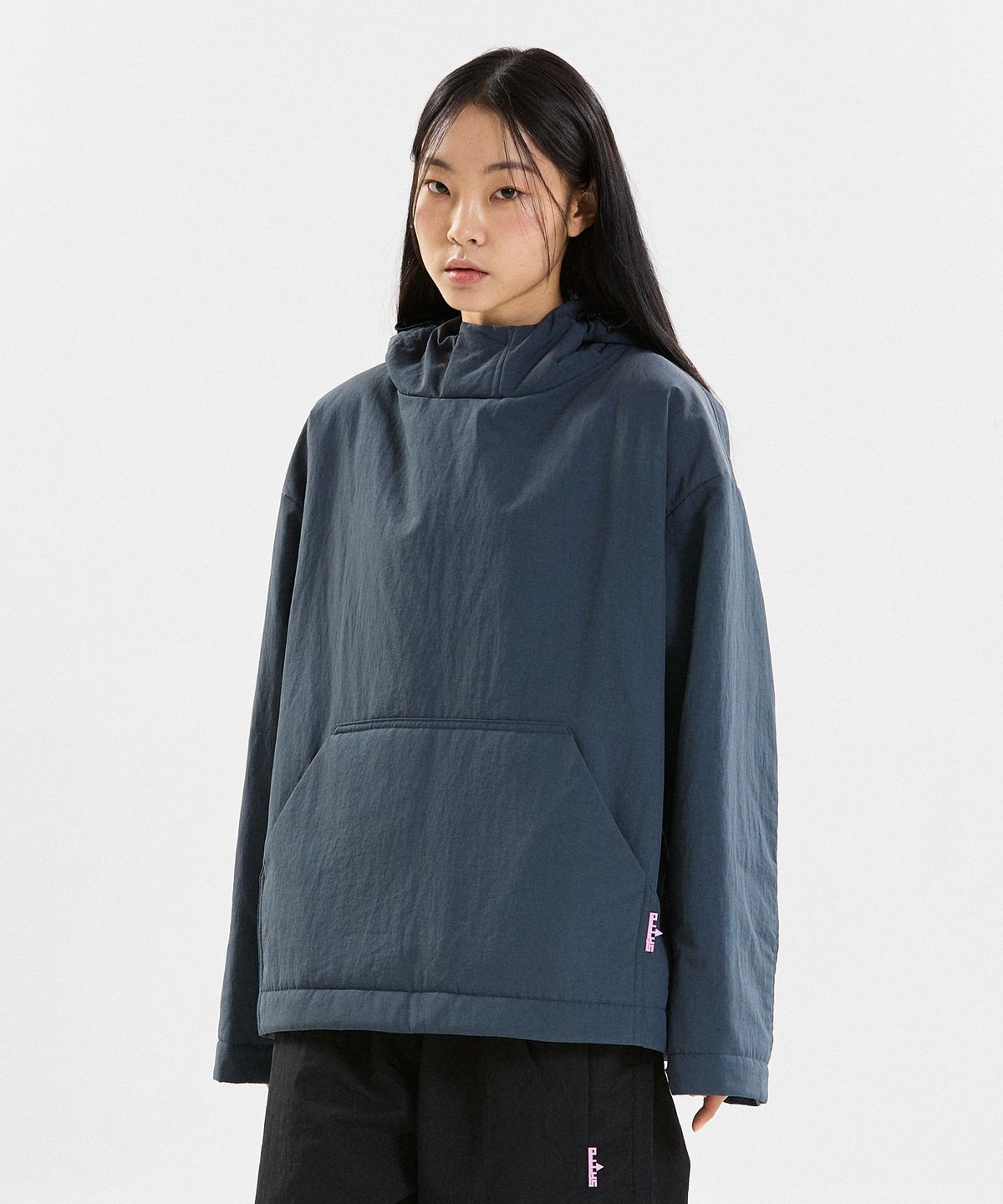 슈브토(SHVTO) Puffer slate hoodie