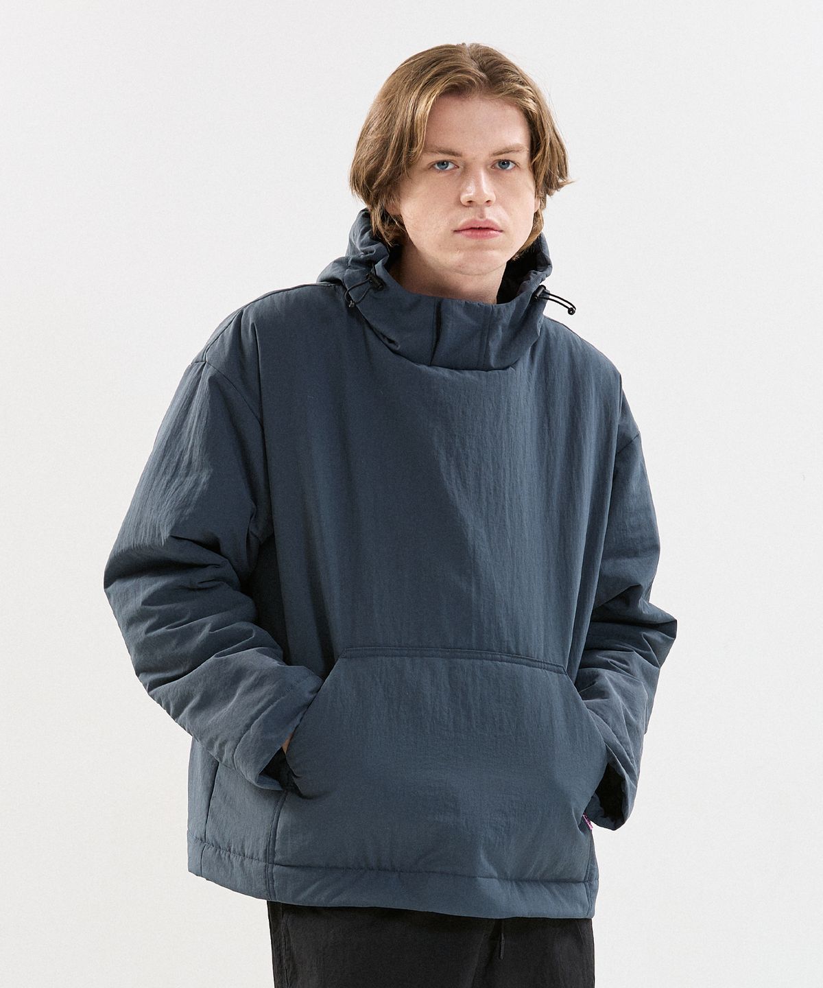 슈브토(SHVTO) Puffer slate hoodie
