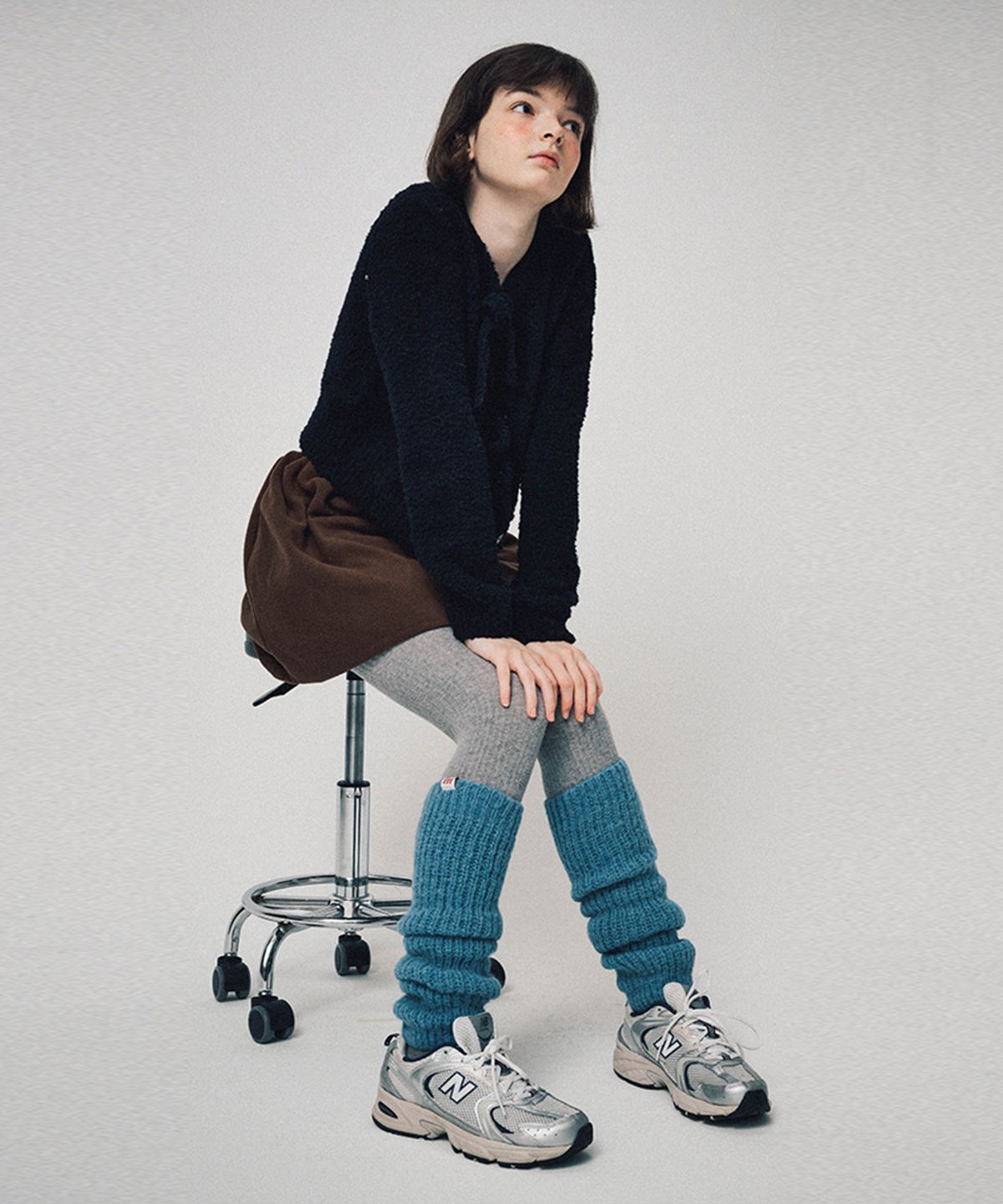 펀프롬펀(FUNFROMFUN) ALPACA LEG WARMERS, BLUE