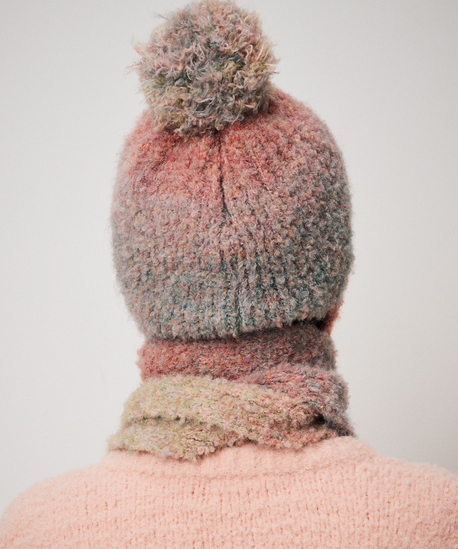 MUSINSA公式 | FUNFROMFUN BOUCLE BALACLAVA MUFFLER, RAINBOW