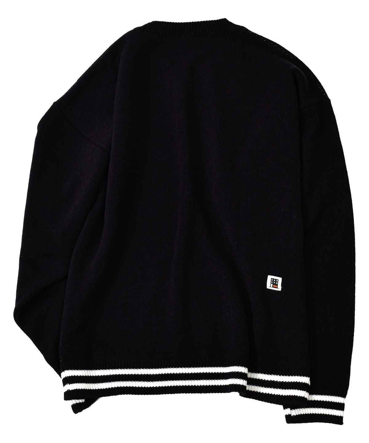 프리키쉬빌딩(FREAKISH BUILDING) SMILING EYES KNIT SWEATER (BLACK)
