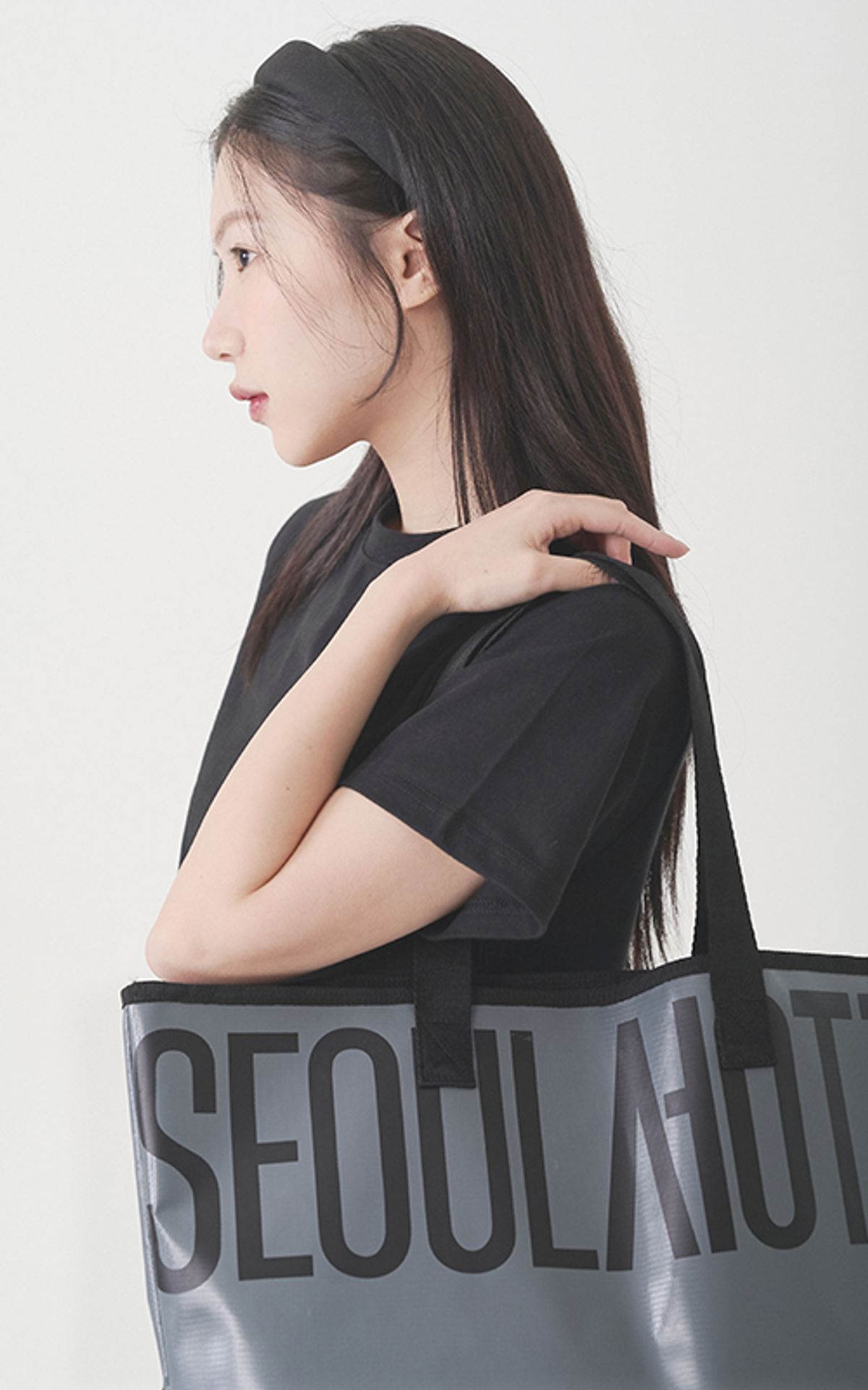 티니타이거(TEENYTIGER) 서울 타포린 백 그레이