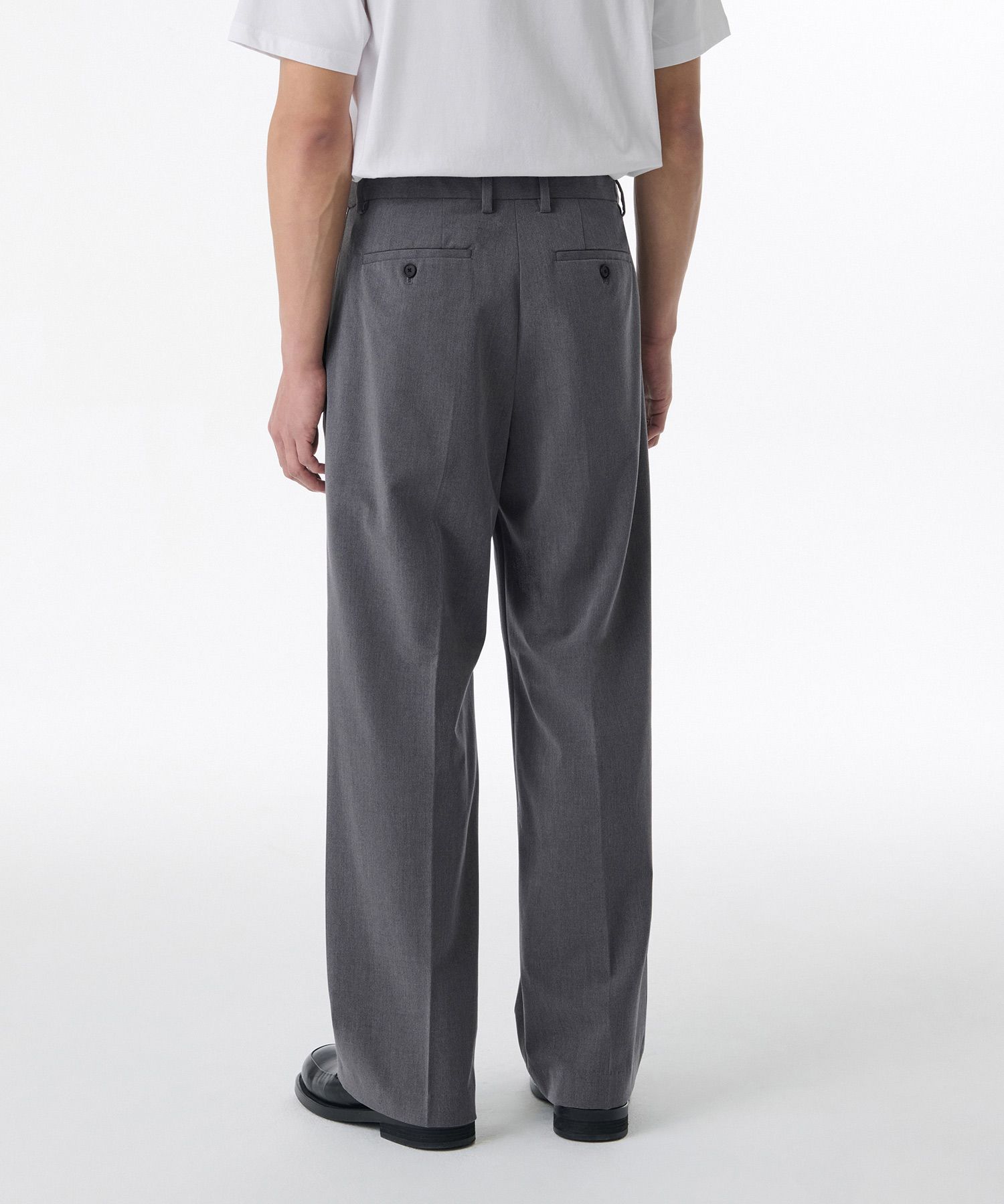 MUSINSA | MUSINSA STANDARD Real Wide Hidden Banding Slacks
