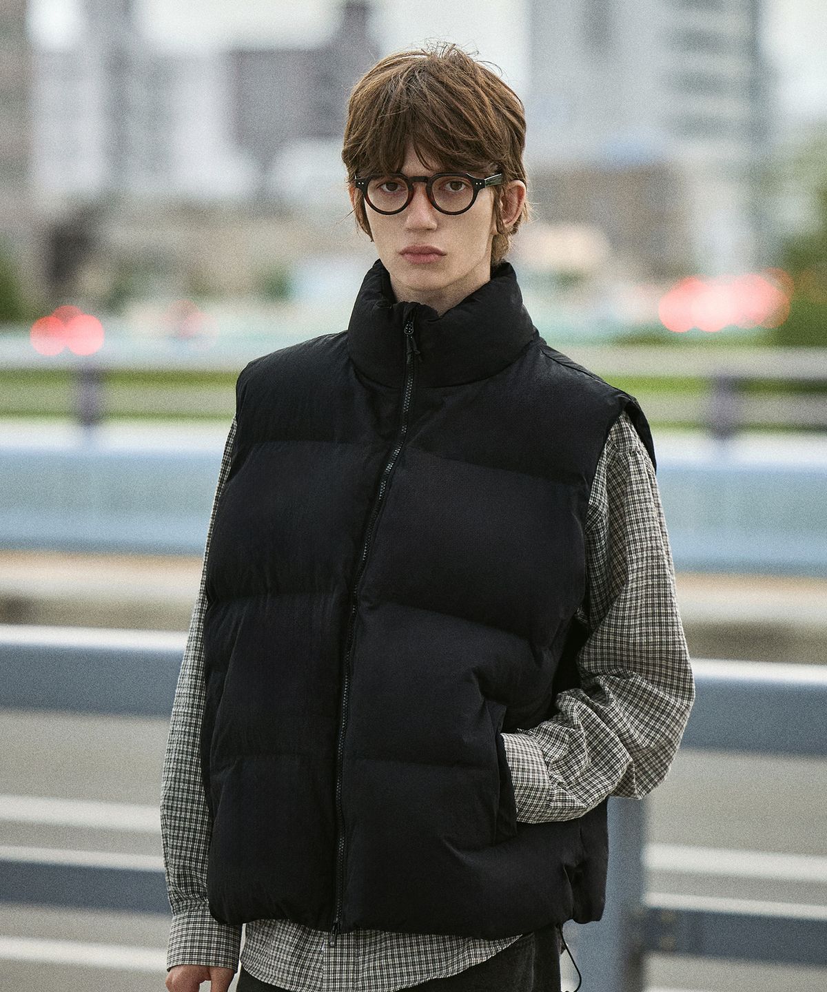 미니멀프로젝트(MINIMALPROJECT) MNMP 하이넥 패딩 베스트 MVT102 / 4COLOR