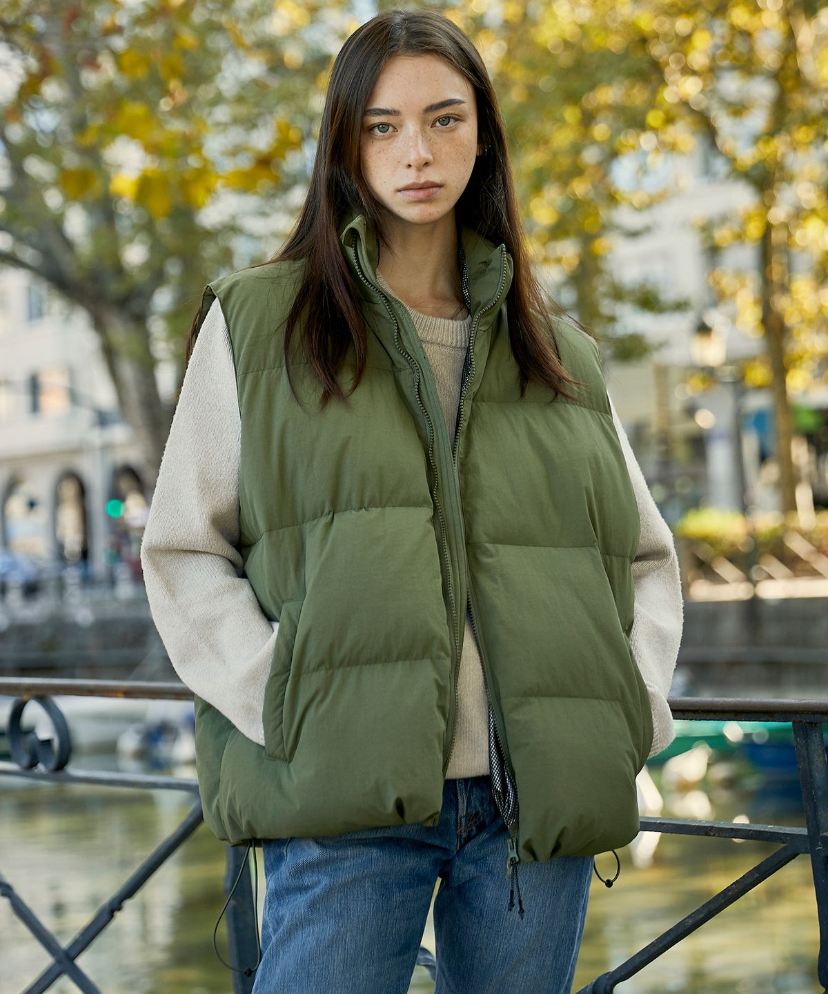 미니멀프로젝트(MINIMALPROJECT) MNMP 하이넥 패딩 베스트 MVT102 / 4COLOR