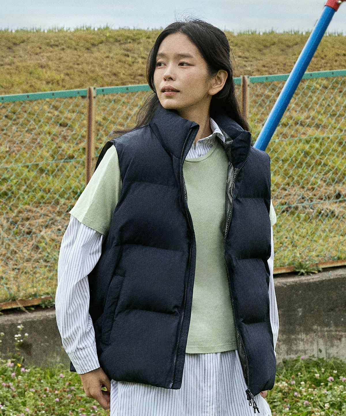 미니멀프로젝트(MINIMALPROJECT) MNMP 하이넥 패딩 베스트 MVT102 / 4COLOR