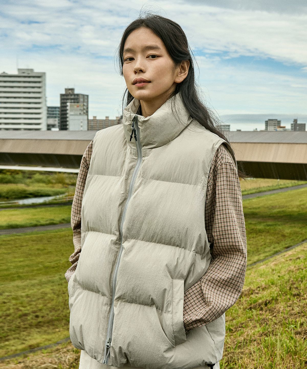 미니멀프로젝트(MINIMALPROJECT) MNMP 하이넥 패딩 베스트 MVT102 / 4COLOR