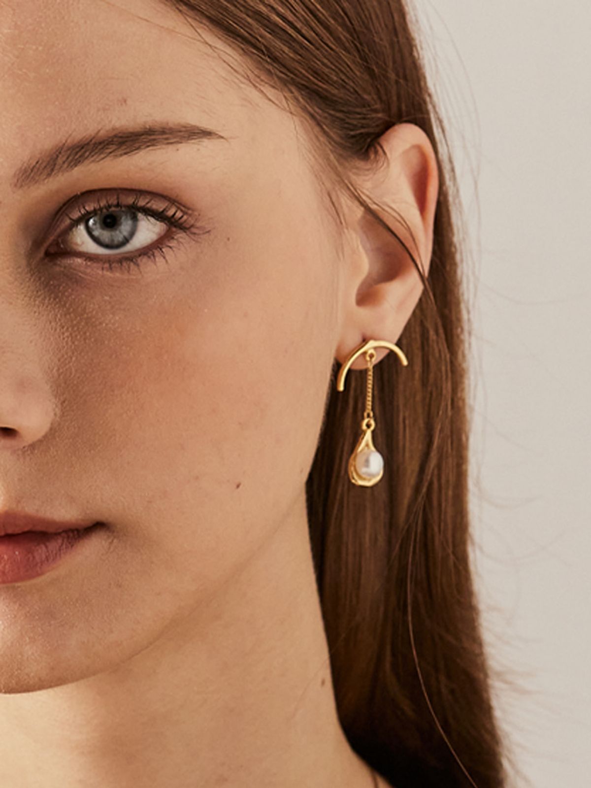 소수(SOSOO) Freshwater Pearl Long Earring 담수 진주 롱 귀걸이