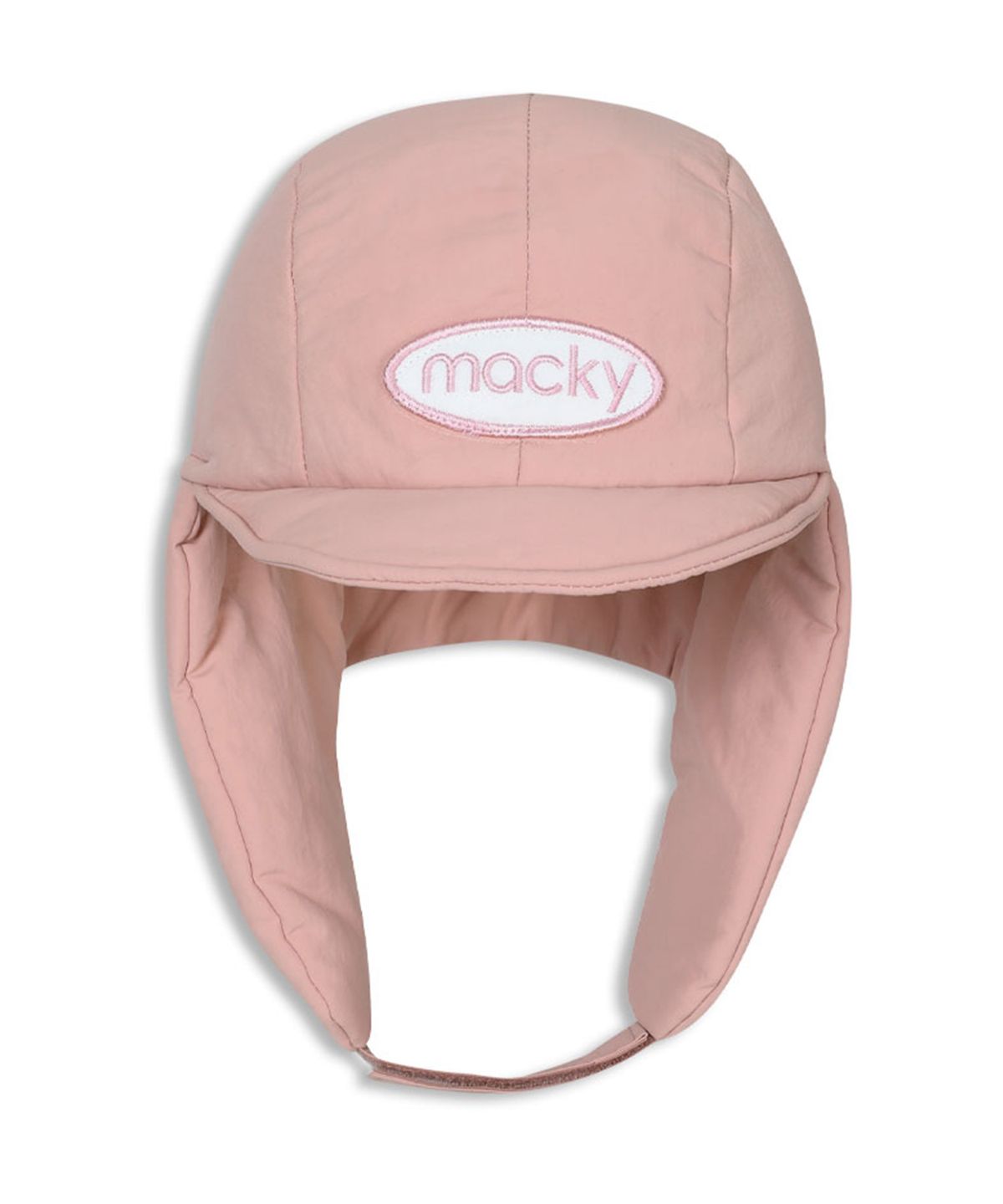 맥키(MACKY) 패딩 캡 모자 핑크