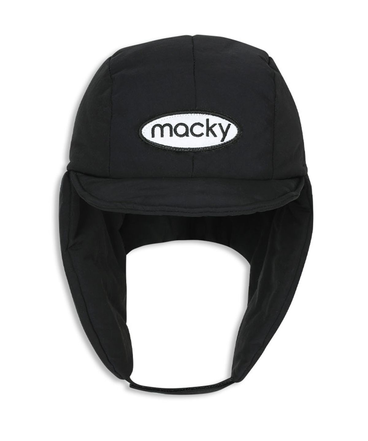 맥키(MACKY) 패딩 캡 모자 블랙