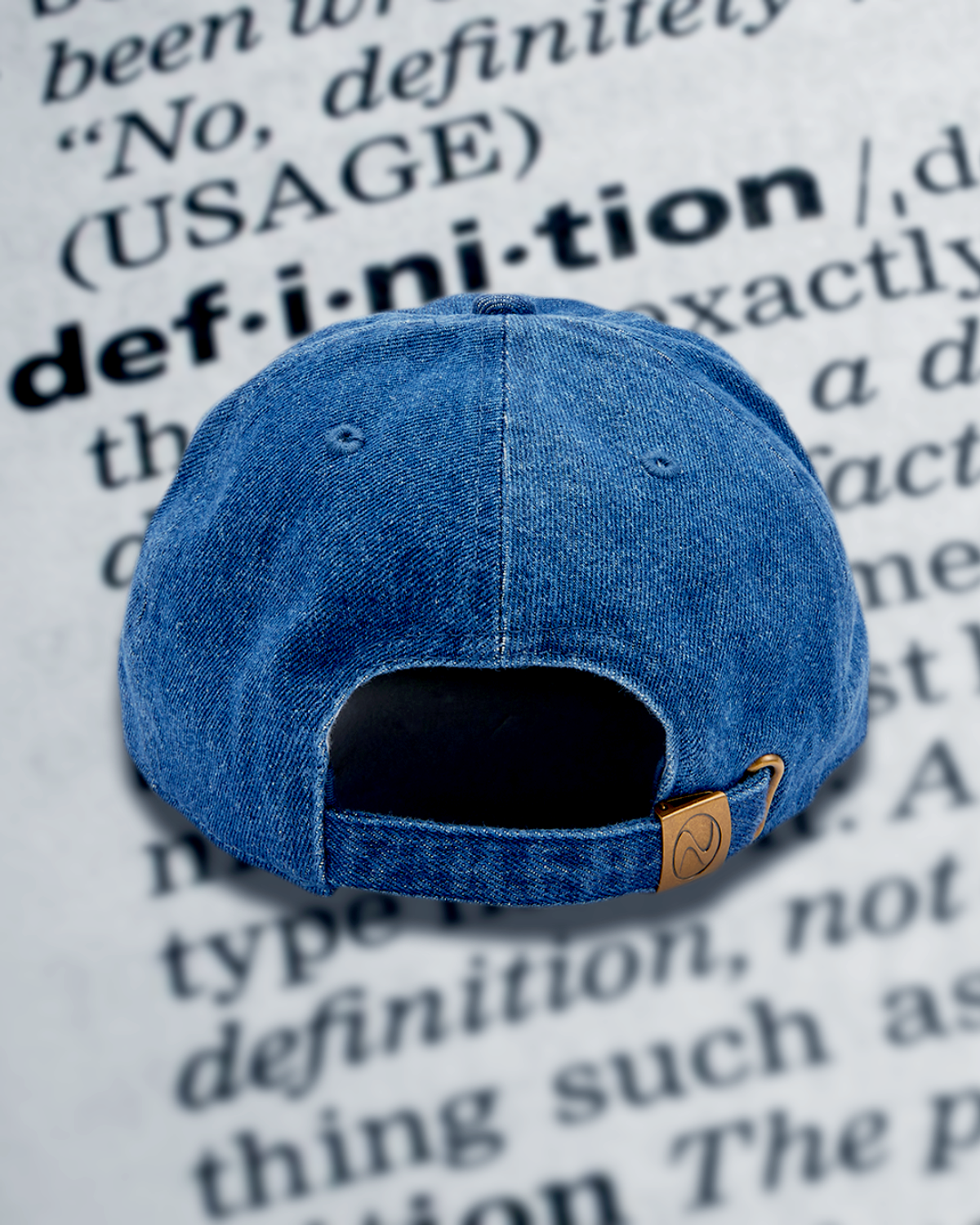 미디엄스(MEDIUMS) Definition Cap - Denim (사전적 정의 캡)