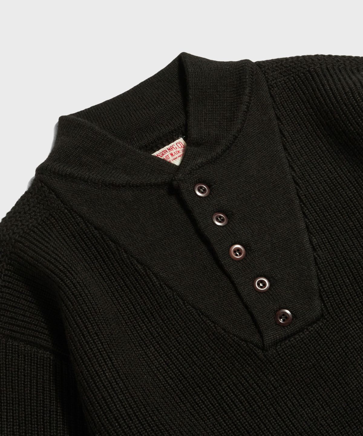 브론슨(BRONSON) US Army High Neck Wool Sweater Black
