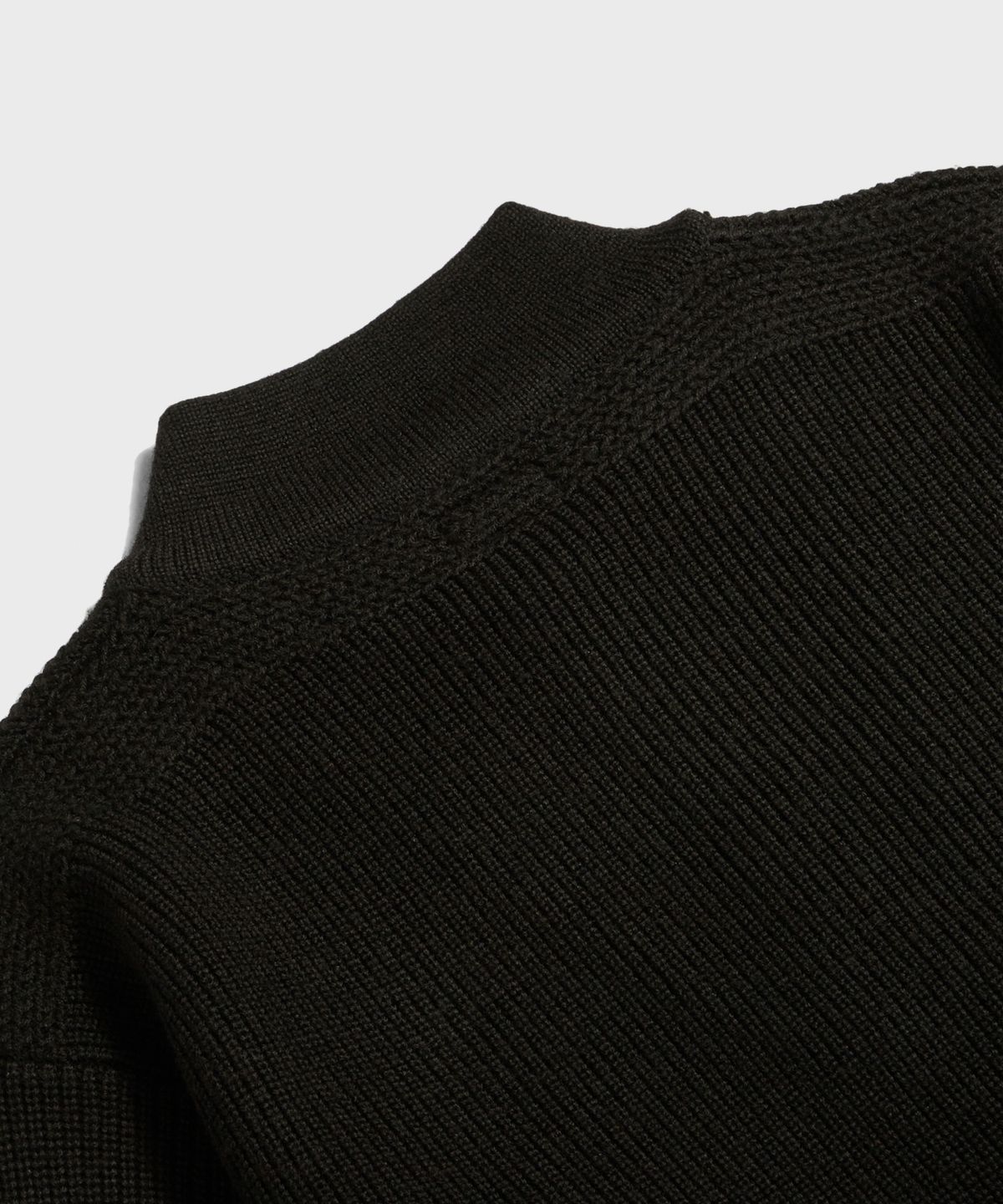 브론슨(BRONSON) US Army High Neck Wool Sweater Black