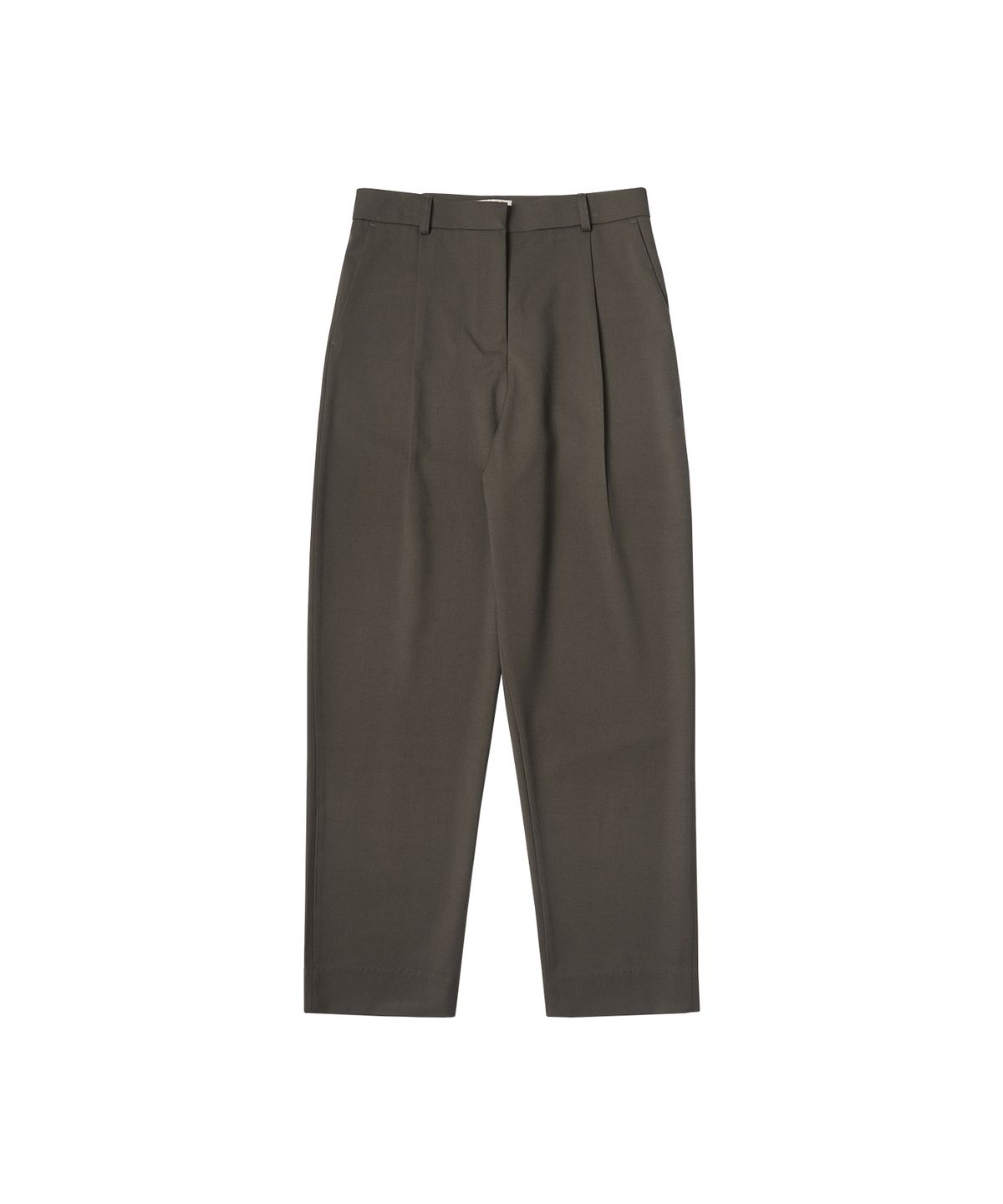 반원 아틀리에(VANONE ATELIER) P3176 Wool one-tuck tapered slacks_Brown