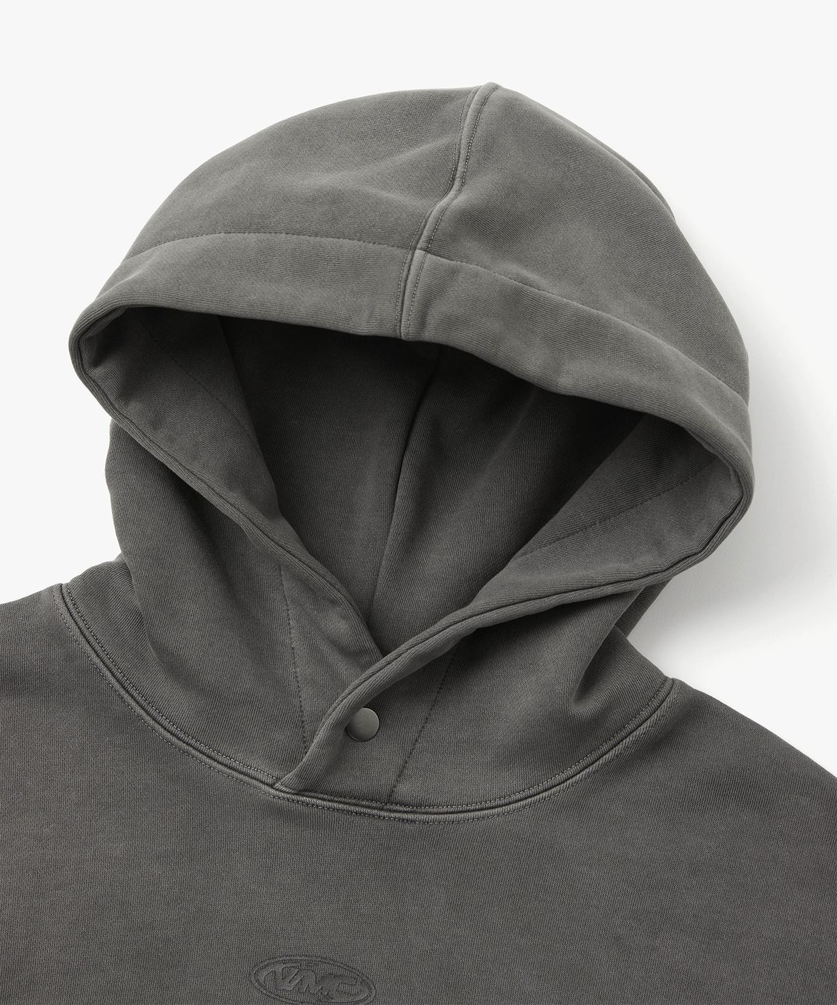 더블유엠씨(WMC) 피그먼트 후드티_CHARCOAL GREY