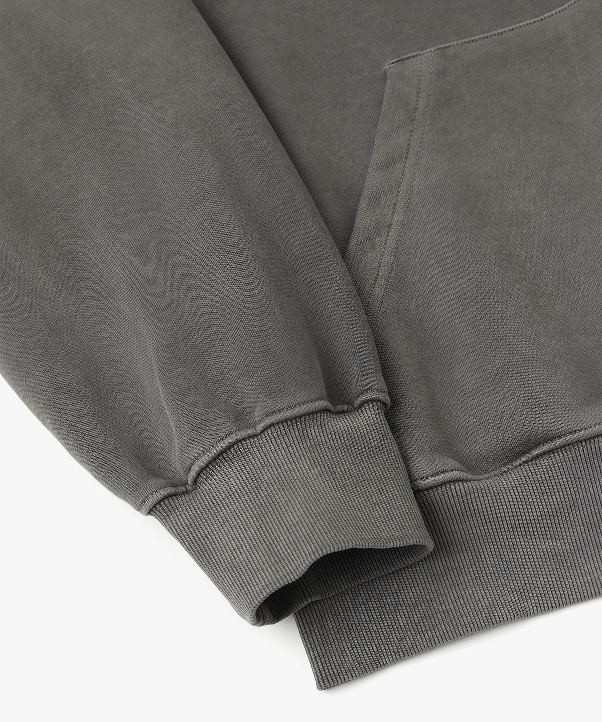 더블유엠씨(WMC) 피그먼트 후드티_CHARCOAL GREY