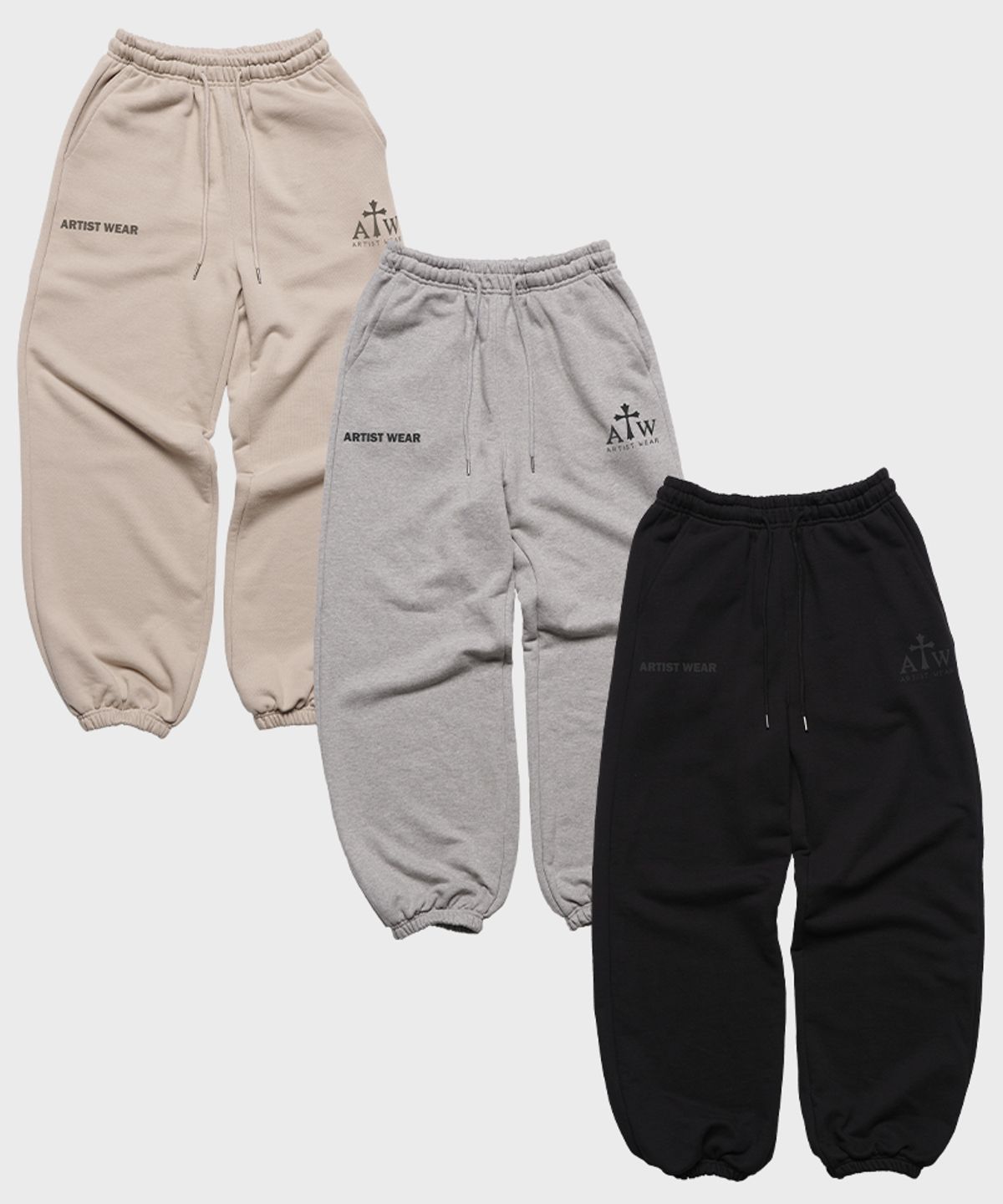아티스트웨어(ARTISTWEAR) [ATW] 코어 와이드 조거팬츠