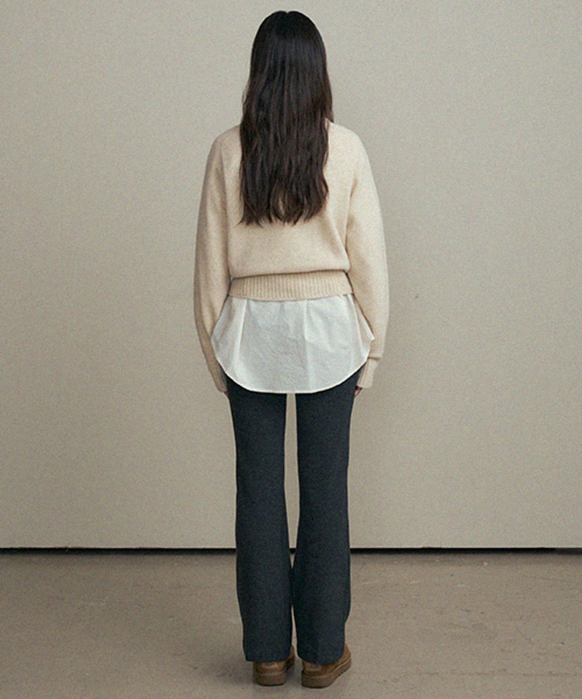 링서울(LINGSEOUL) fleece banded pants-gray