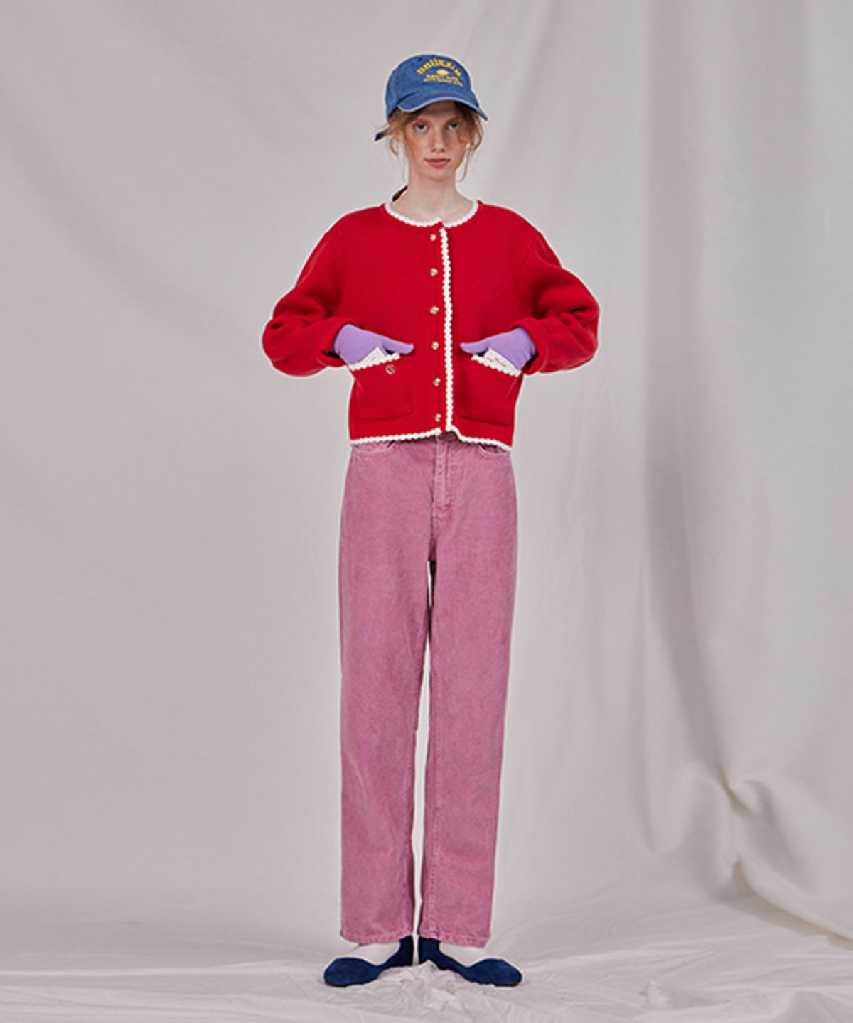 헤인트(HAINT) 벨르코듀로이와이드팬츠_8COLORS_LIGHT PINK