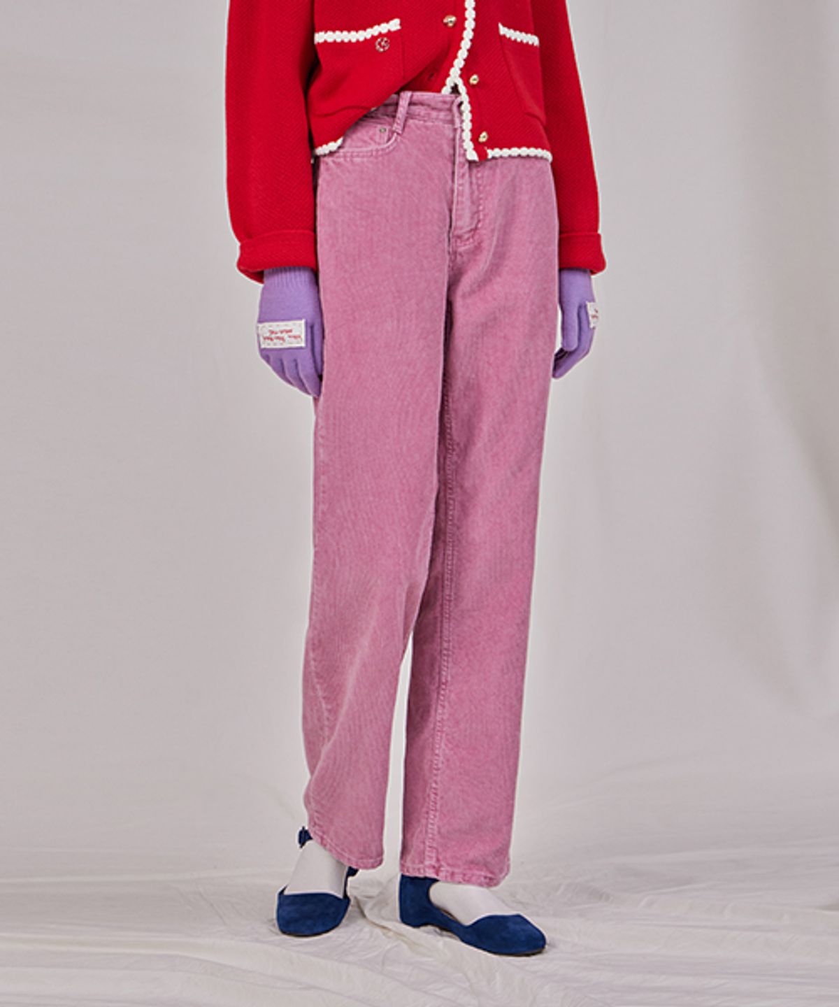 헤인트(HAINT) 벨르코듀로이와이드팬츠_8COLORS_LIGHT PINK