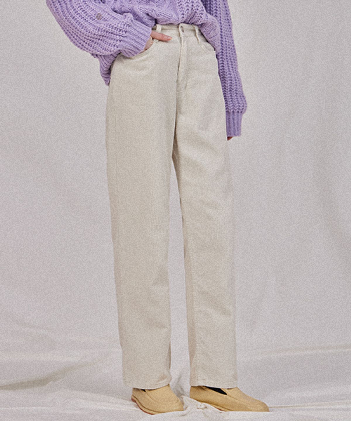 헤인트(HAINT) 벨르코듀로이와이드팬츠_8COLORS_IVORY