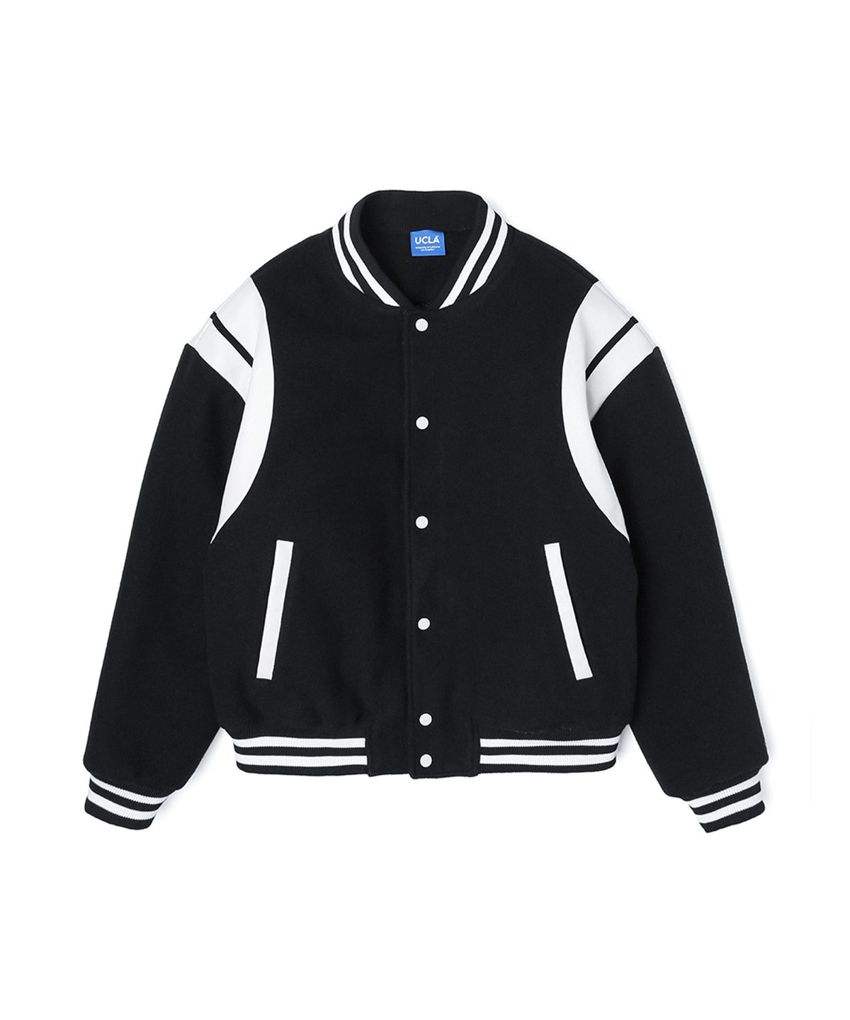 유씨엘에이(UCLA) 남여공용 바시티 모직 점퍼[BLACK](UZAUJ81_39)