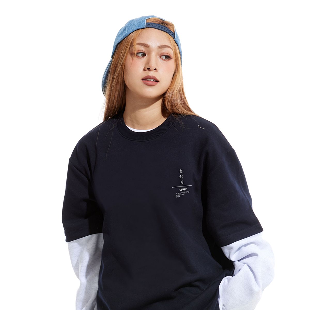 스터프(STUFF) 코단 레이어드 롱슬리브 티셔츠