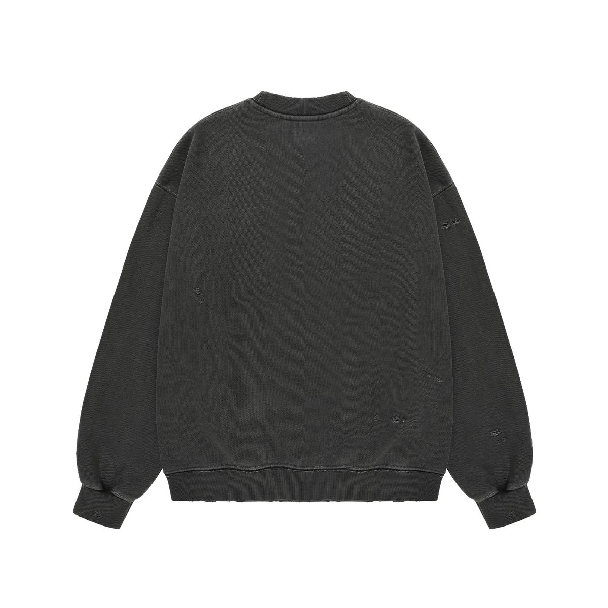 올아이즈다운(ALL EYES DOWN) DESTROYED PIGMENT SWEAT SHIRT (CHARCOAL)