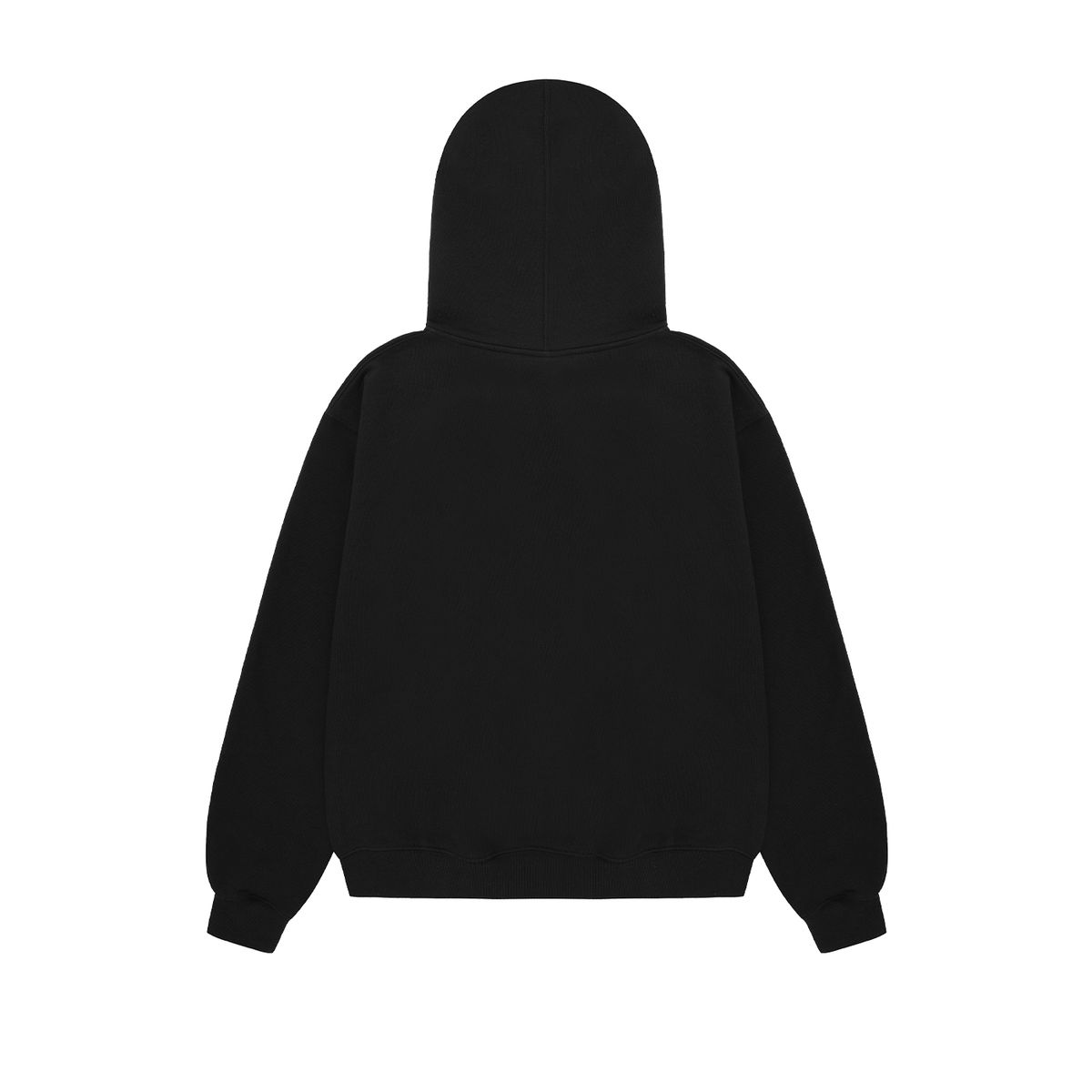 올아이즈다운(ALL EYES DOWN) CRACK LOGO ZIPUP HOODIE (BLACK)
