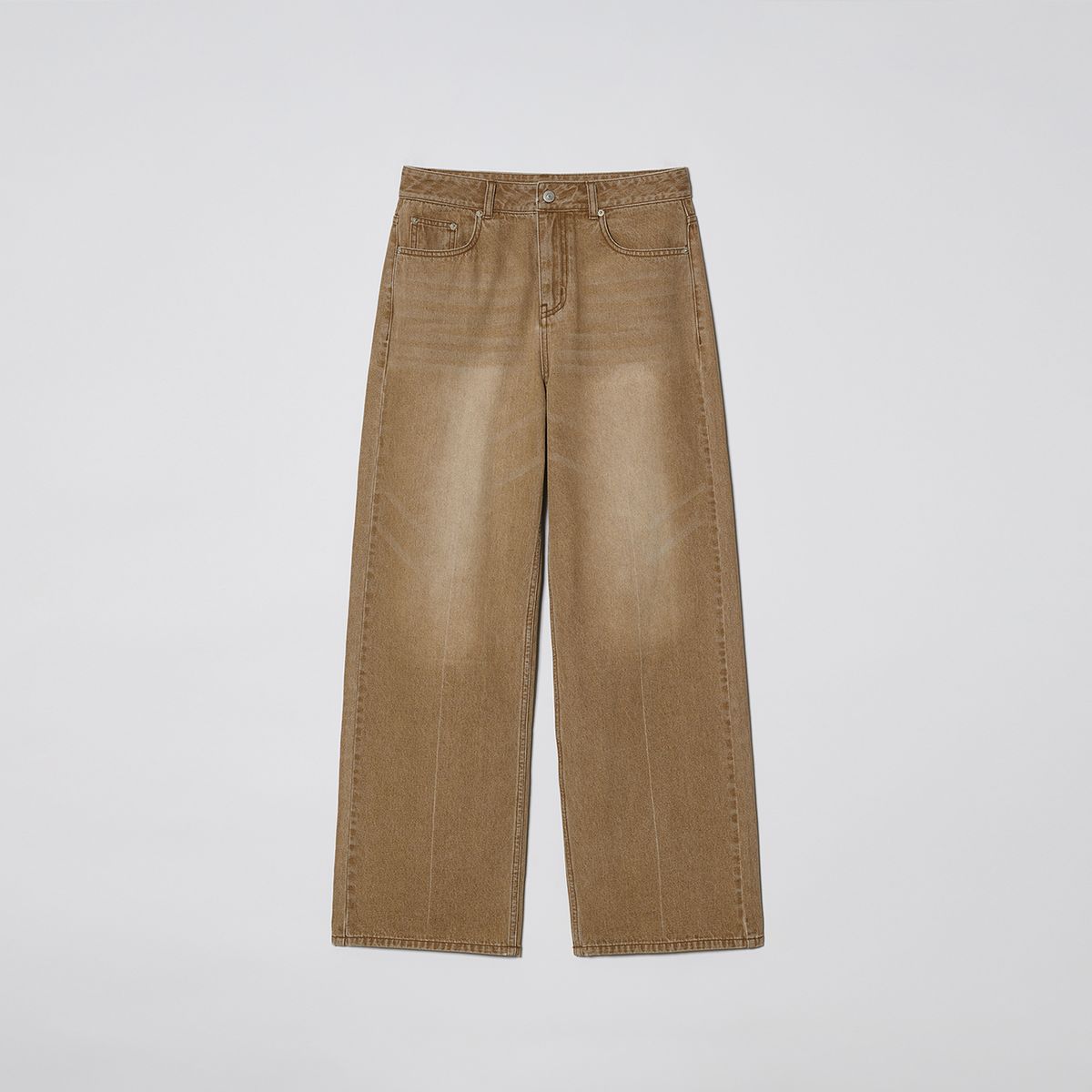 솔티페블(SALTY PEBBLE) COLOR DYEING JEAN [BROWN]