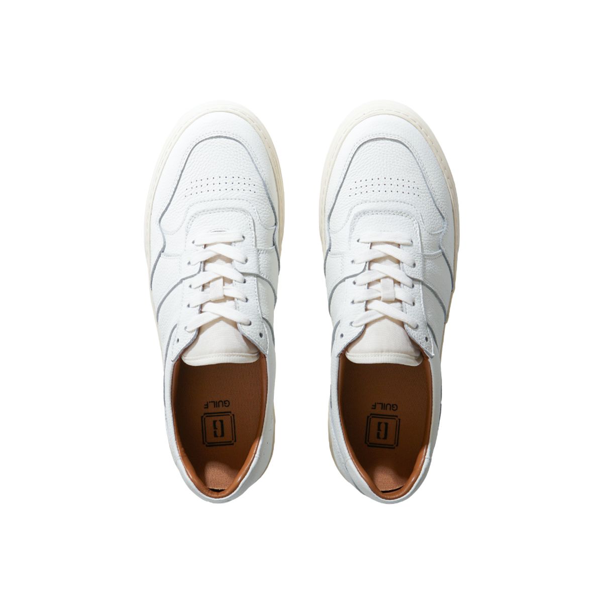 길프(GUILF) Chester Retro Sneakers in Kipskin White