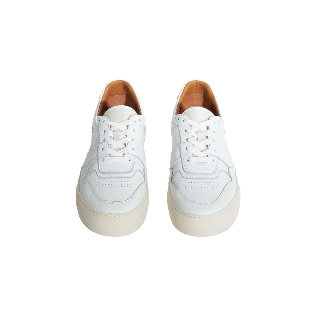 길프(GUILF) Chester Retro Sneakers in Kipskin White