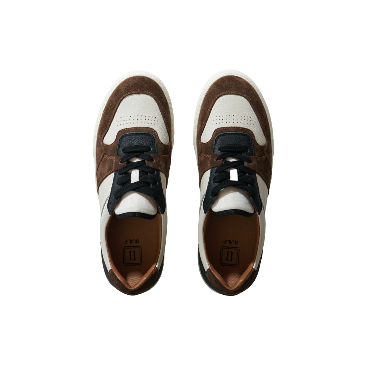 길프(GUILF) Chester Retro Sneakers in Kipskin Mocha