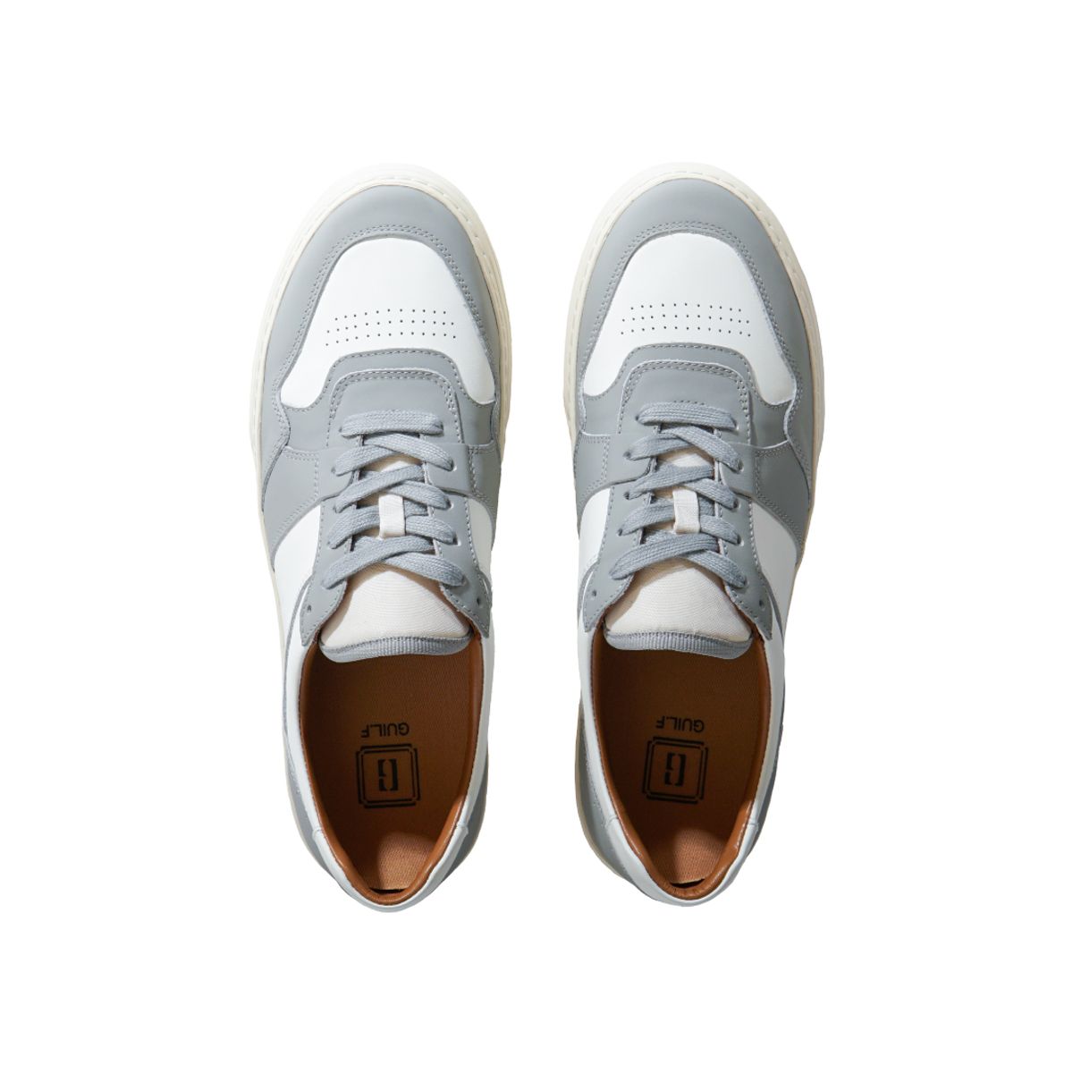 길프(GUILF) Chester Retro Sneakers in Kipskin Wolf Grey