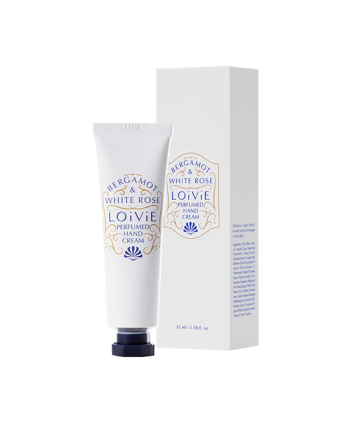 로이비(LOIVIE) 베르가못 앤 화이트 로즈 퍼퓸드 핸드크림