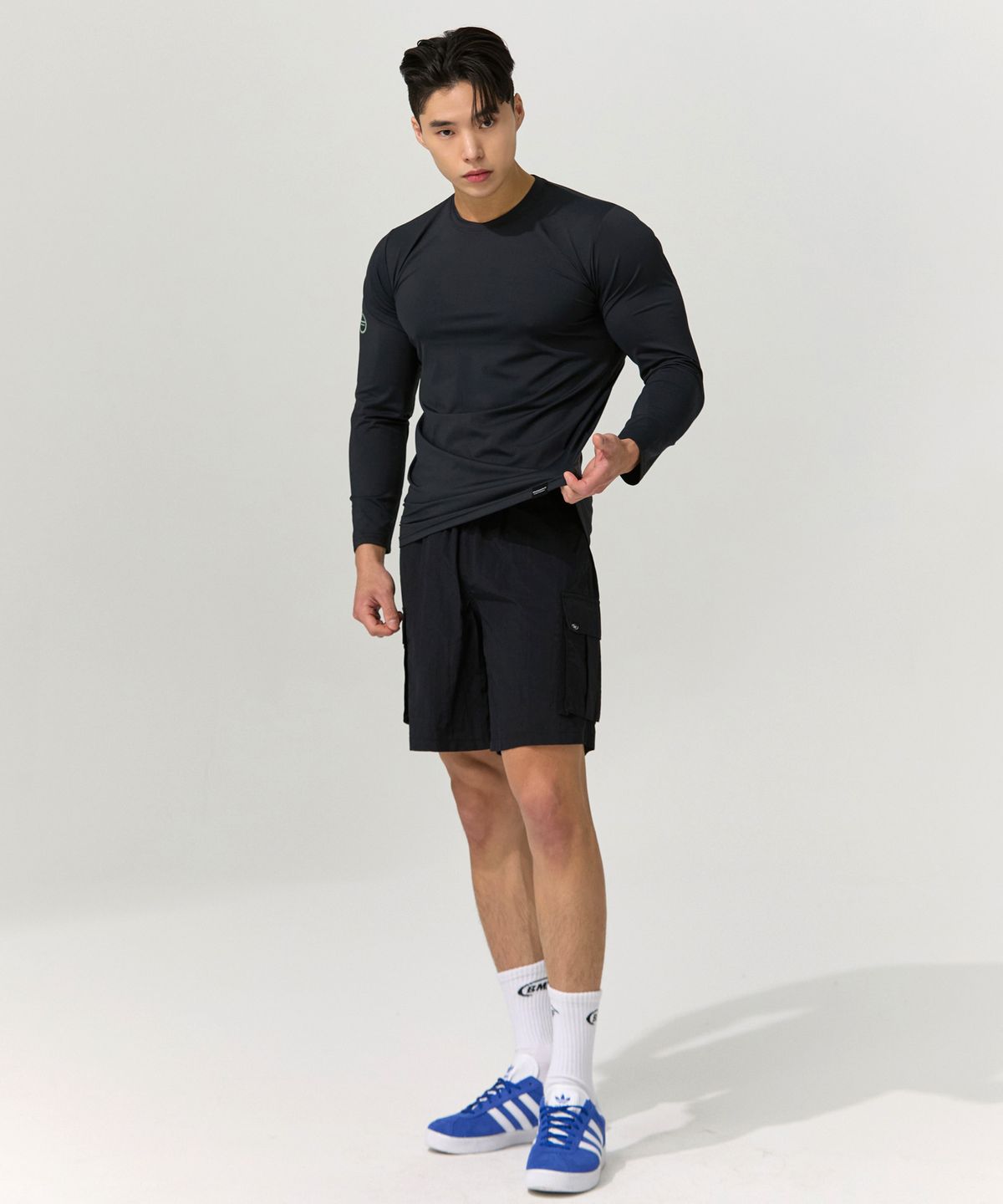 블랙몬스터핏(BLACK MONSTER FIT) 기능성 테크핏 롱슬리브 티셔츠 (4color) / BM210704