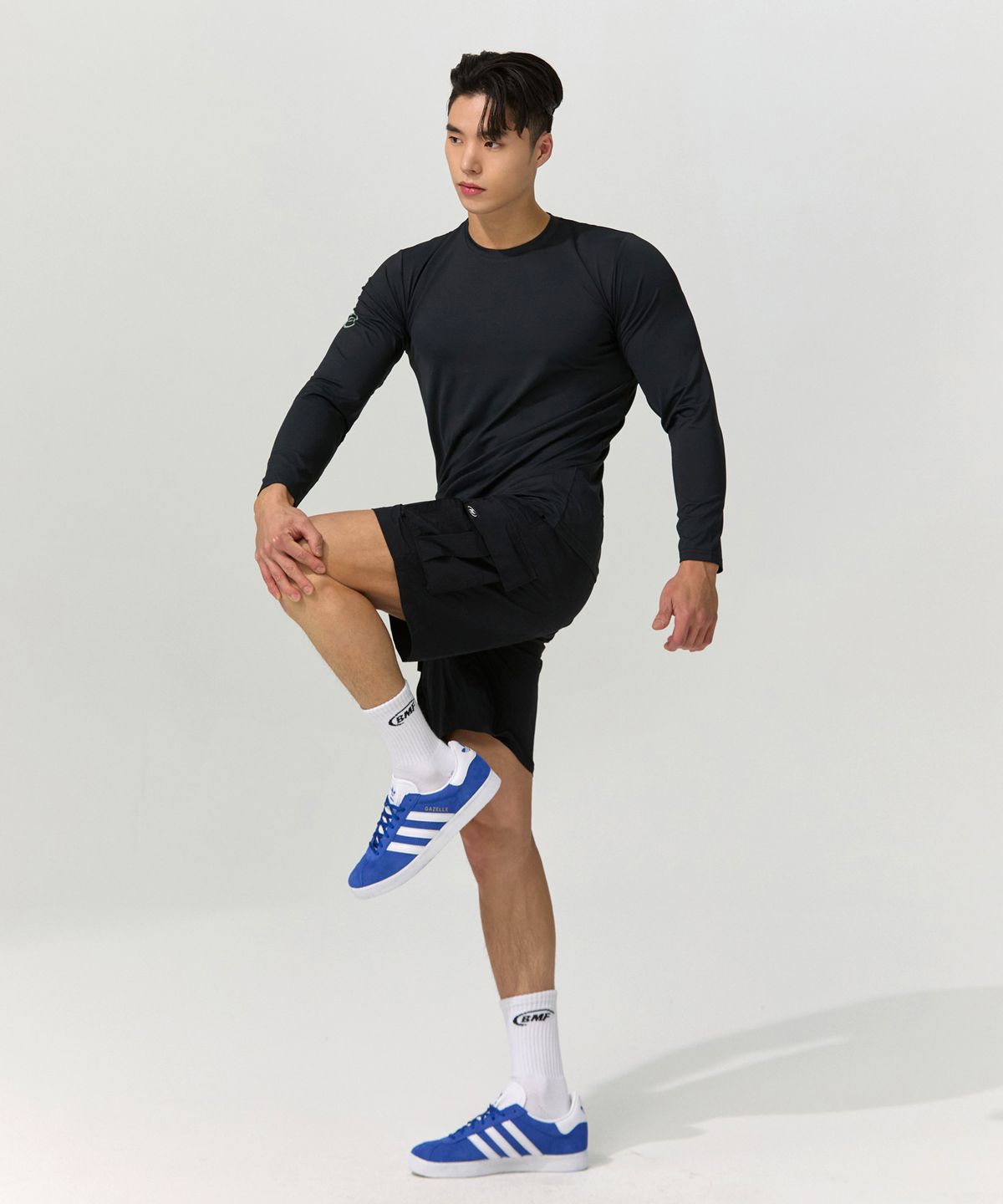 블랙몬스터핏(BLACK MONSTER FIT) 기능성 테크핏 롱슬리브 티셔츠 (4color) / BM210704