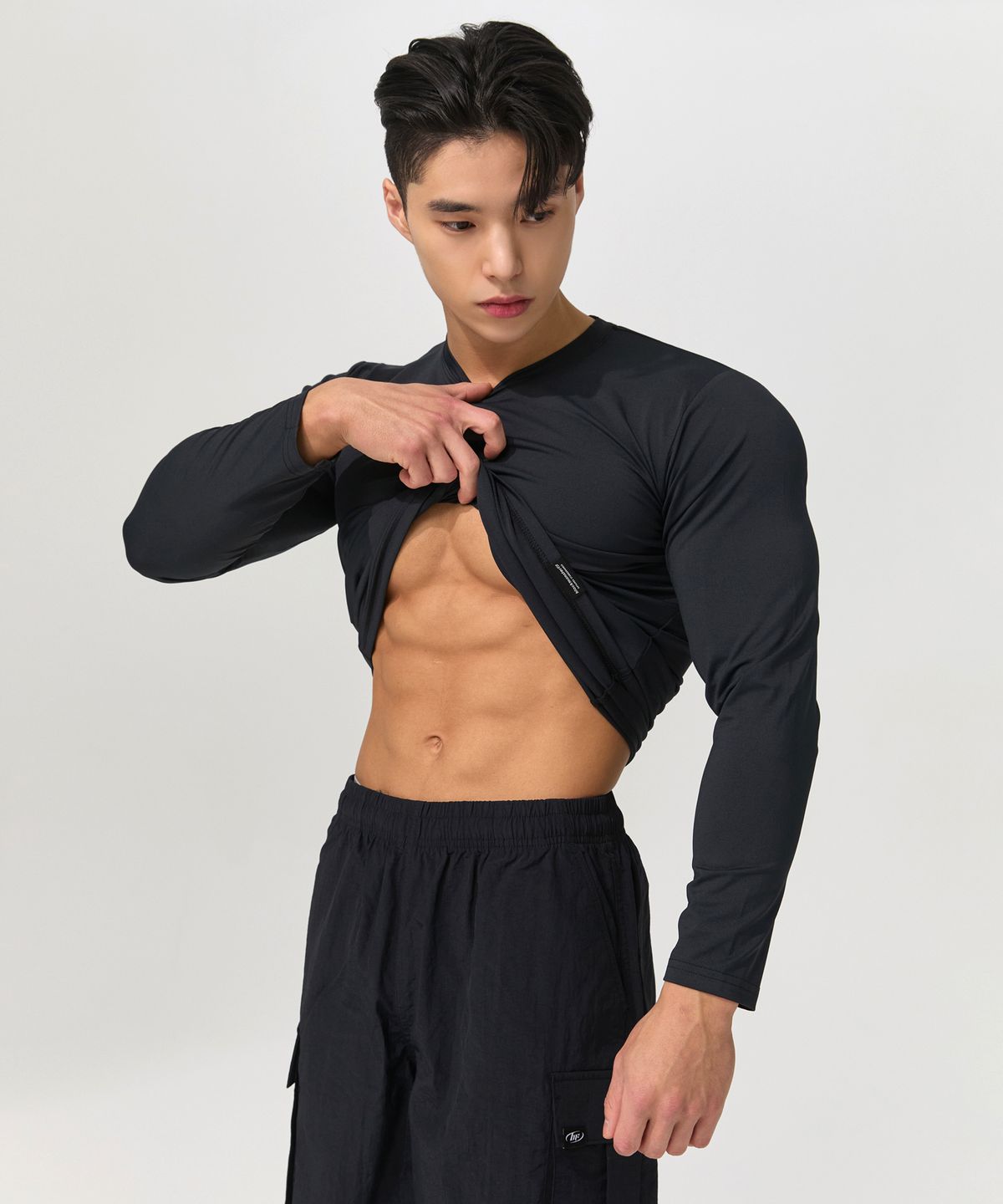 블랙몬스터핏(BLACK MONSTER FIT) 기능성 테크핏 롱슬리브 티셔츠 (4color) / BM210704