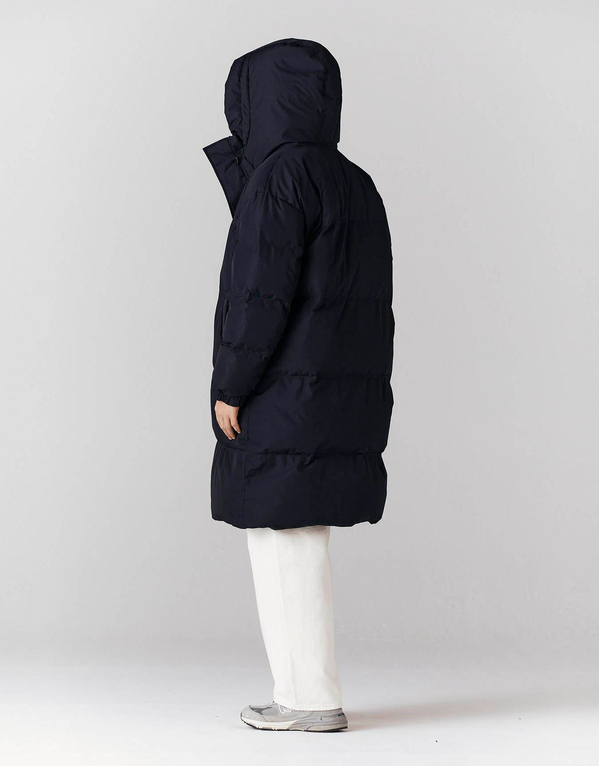지오다노(GIORDANO) 후드 롱패딩 073958 [black]
