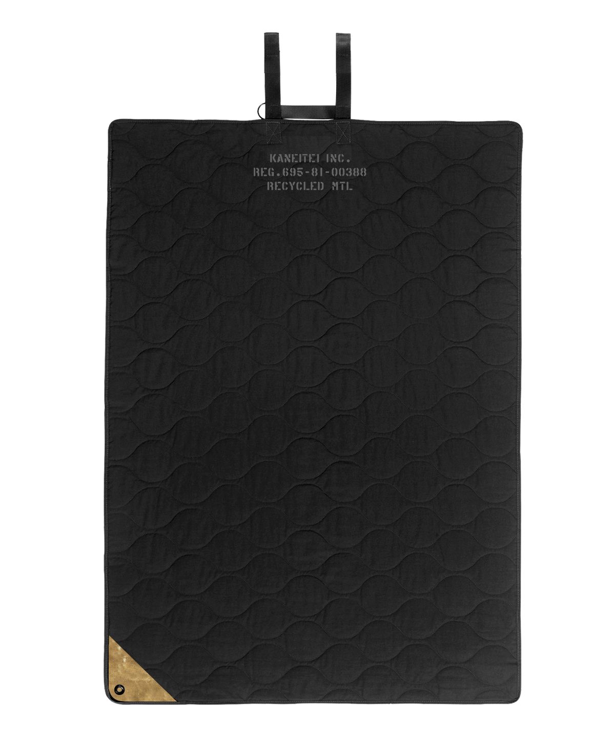 카네이테이(KANEITEI) ROLL & CARRY PICNIC MAT (BLACK) / RECYCLED