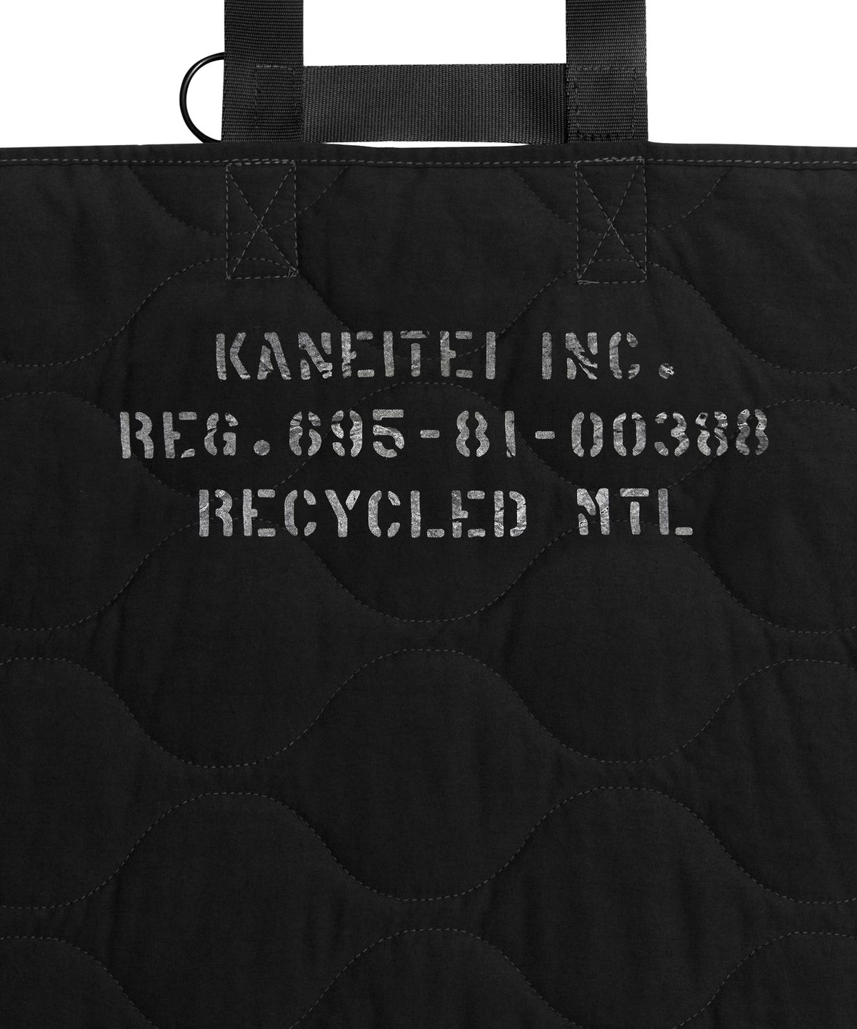 카네이테이(KANEITEI) ROLL & CARRY PICNIC MAT (BLACK) / RECYCLED