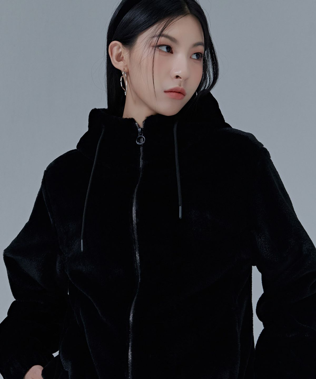 체이스컬트(CHASECULT) 여성 밍크 후드집업-CFRG4378D03