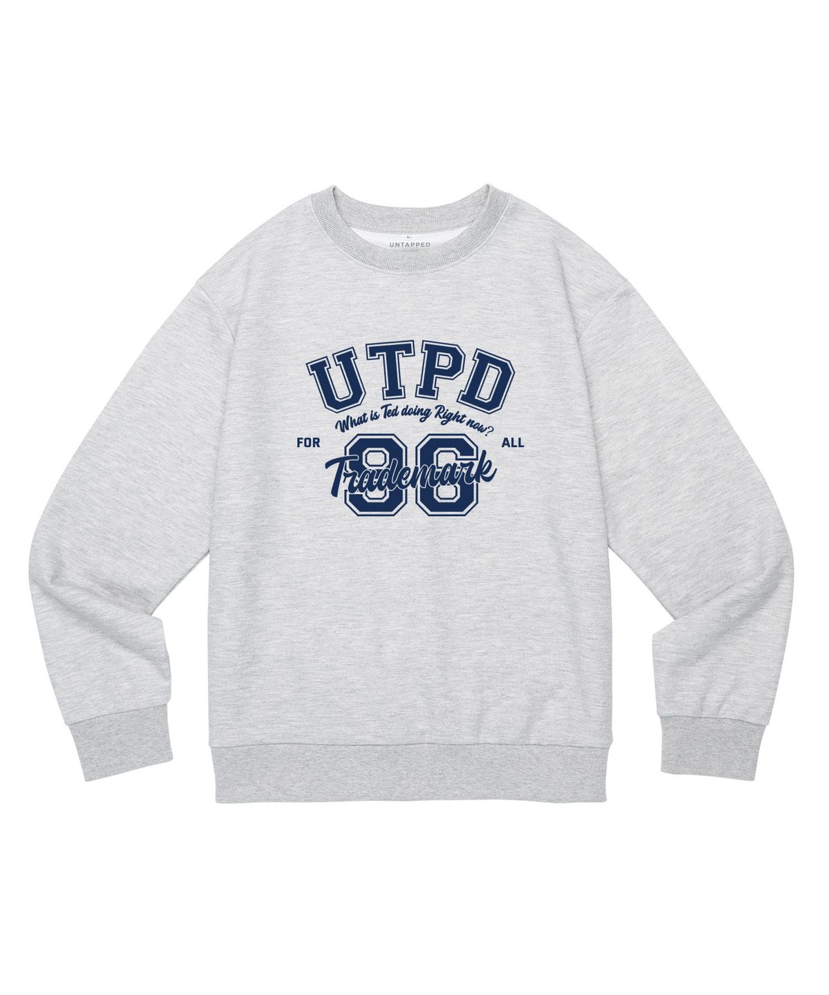 언탭트 스튜디오(UNTAPPED STUDIO) UTPD 96 아치 소프트 테리 맨투맨 티셔츠 아이보리